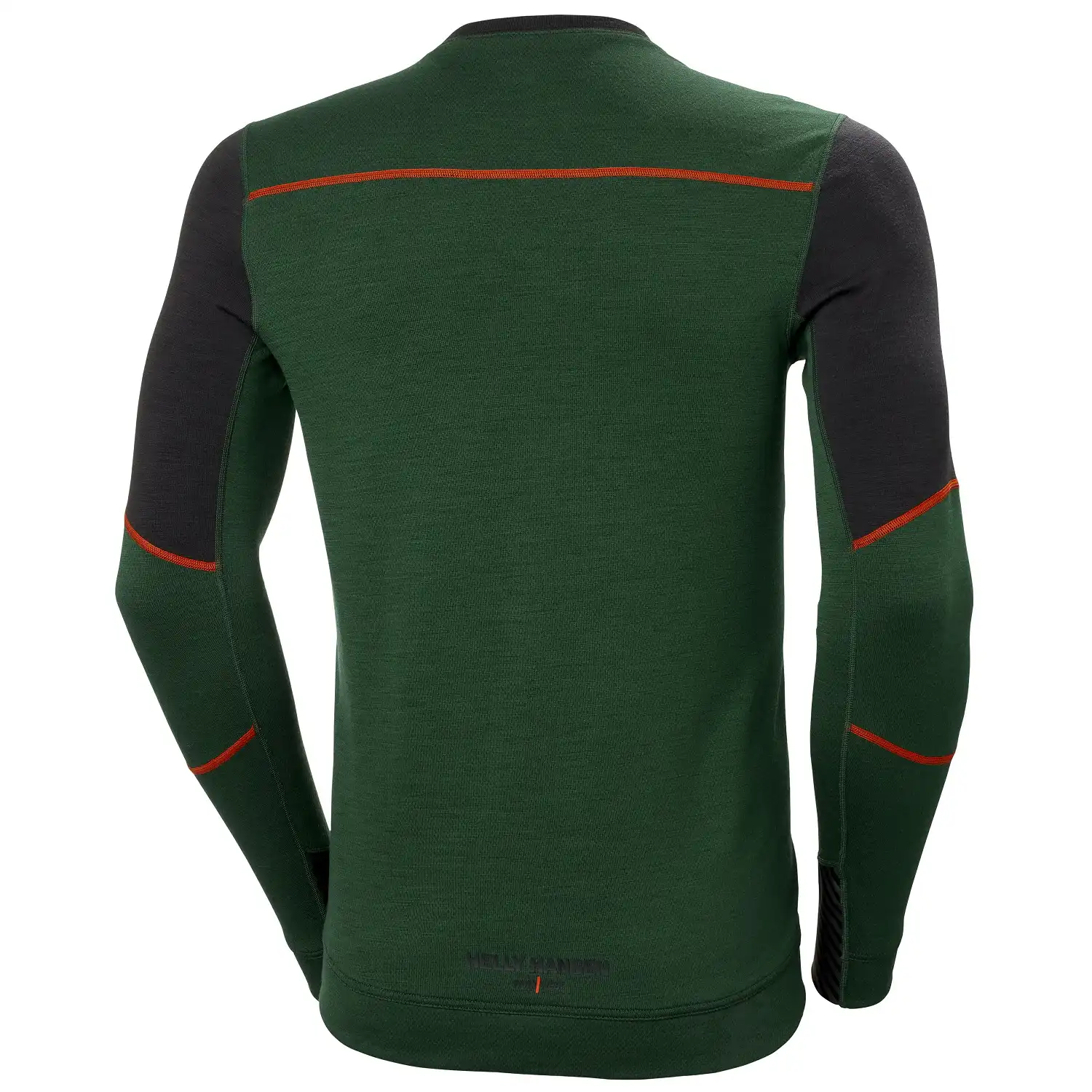 Langarmshirt „LIFA MERINOCREWNECK“ in grün/schwarz, XXL - Thumbnail 2