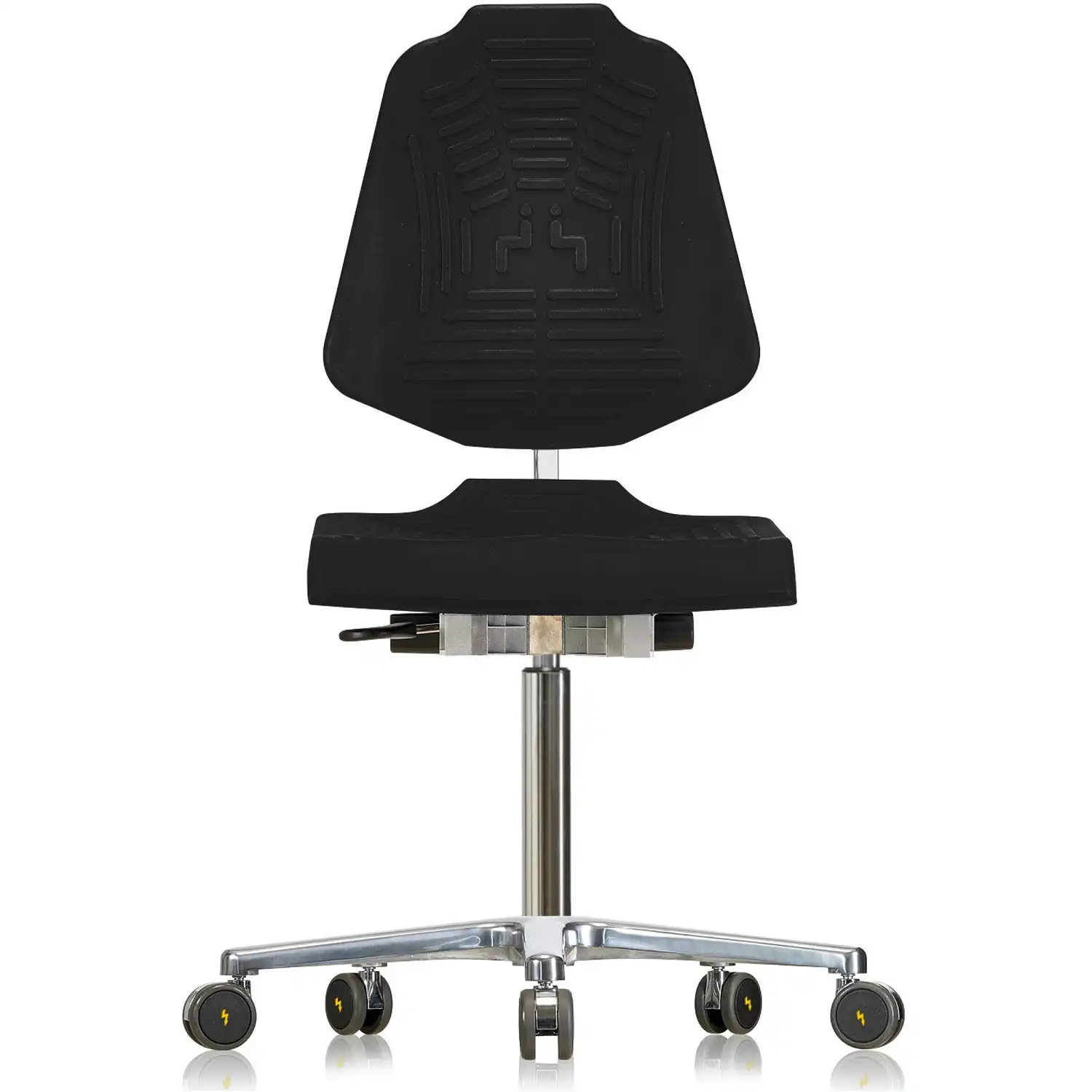 ESD Arbeitsstuhl "EWS 1220 E XL ESD" Classic schwarz - Thumbnail 1