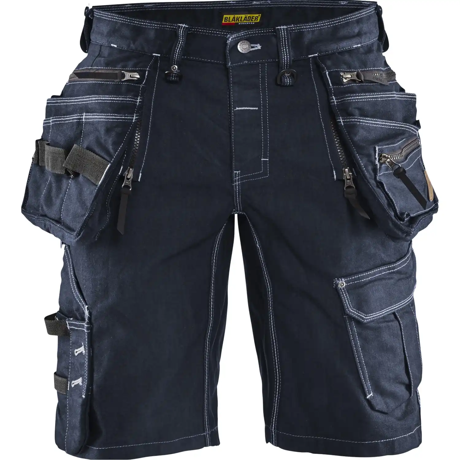 Stretch Handwerker Jeans-Shorts "X1900" in marine/schwarz, C50 - Thumbnail 1