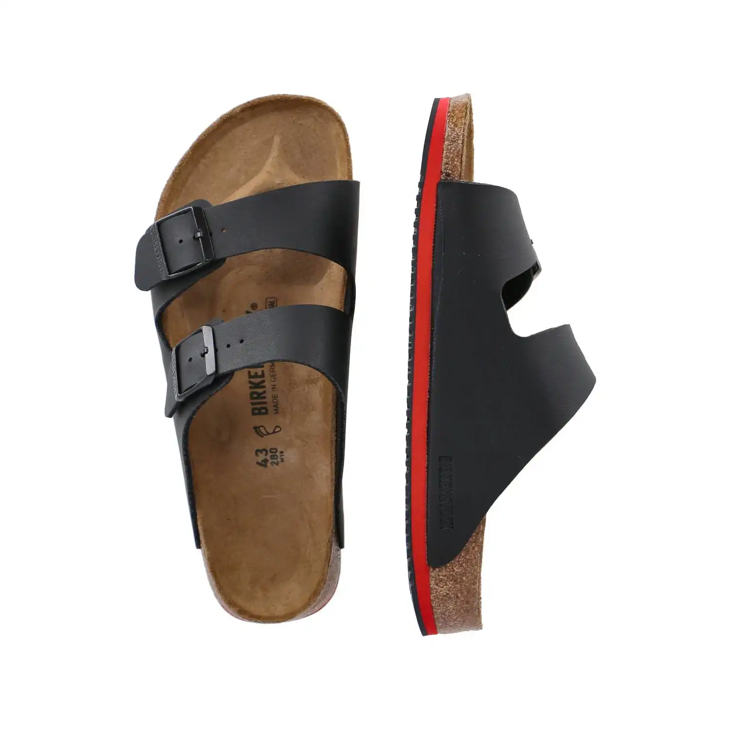 Sandalen "Arizona Super Grip" schmal schwarz in 43 - Thumbnail 3