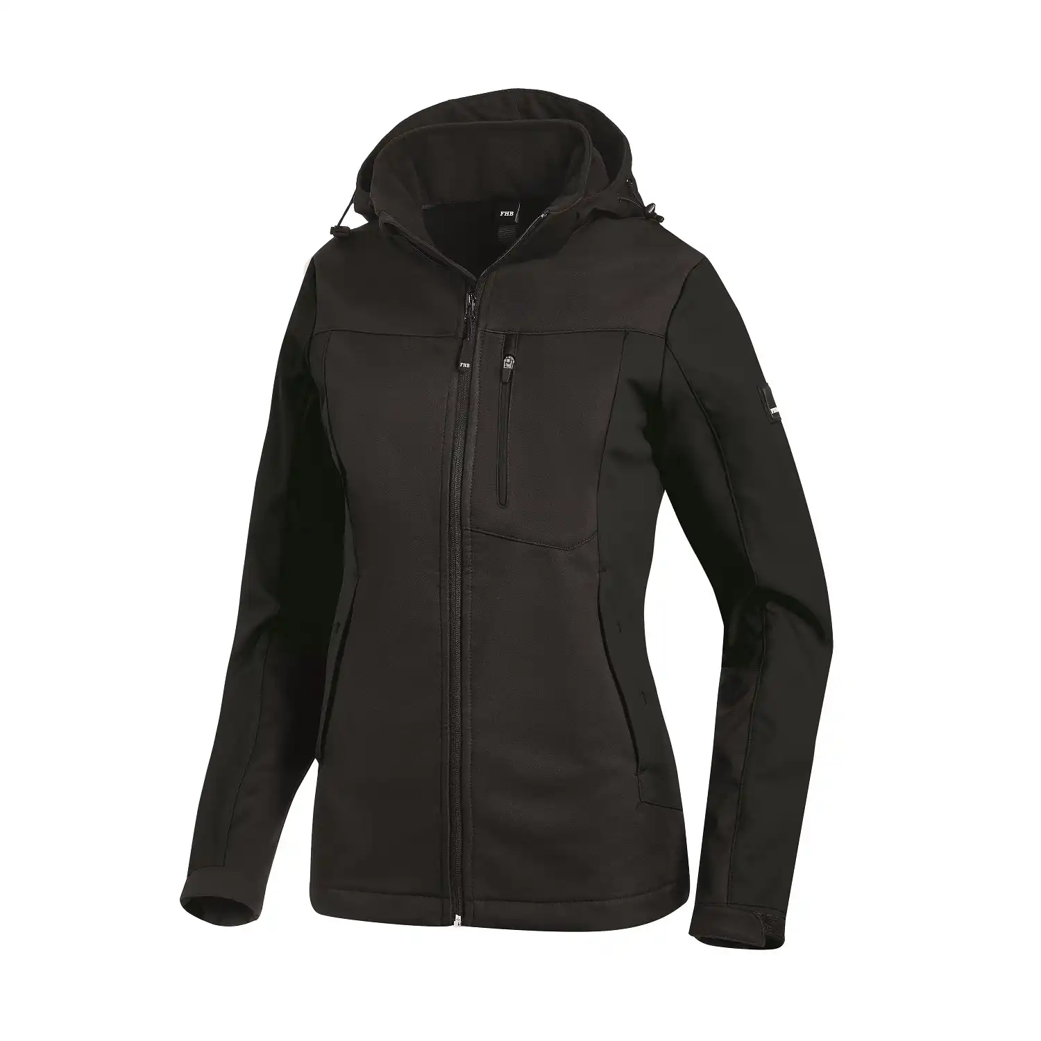 Damen Softshelljacke "JULIA" in schwarz, XL - Thumbnail 1
