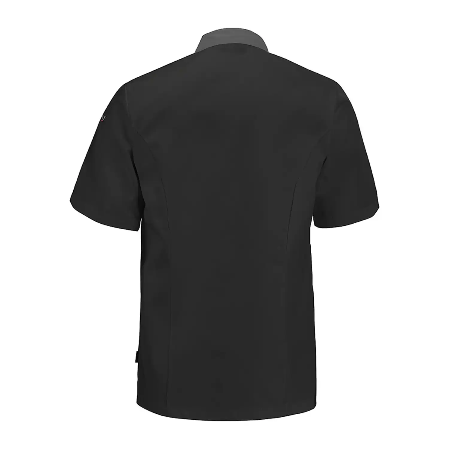 Herren Kochhemd "TURNIP" in schwarz/anthrazit, L - Thumbnail 2