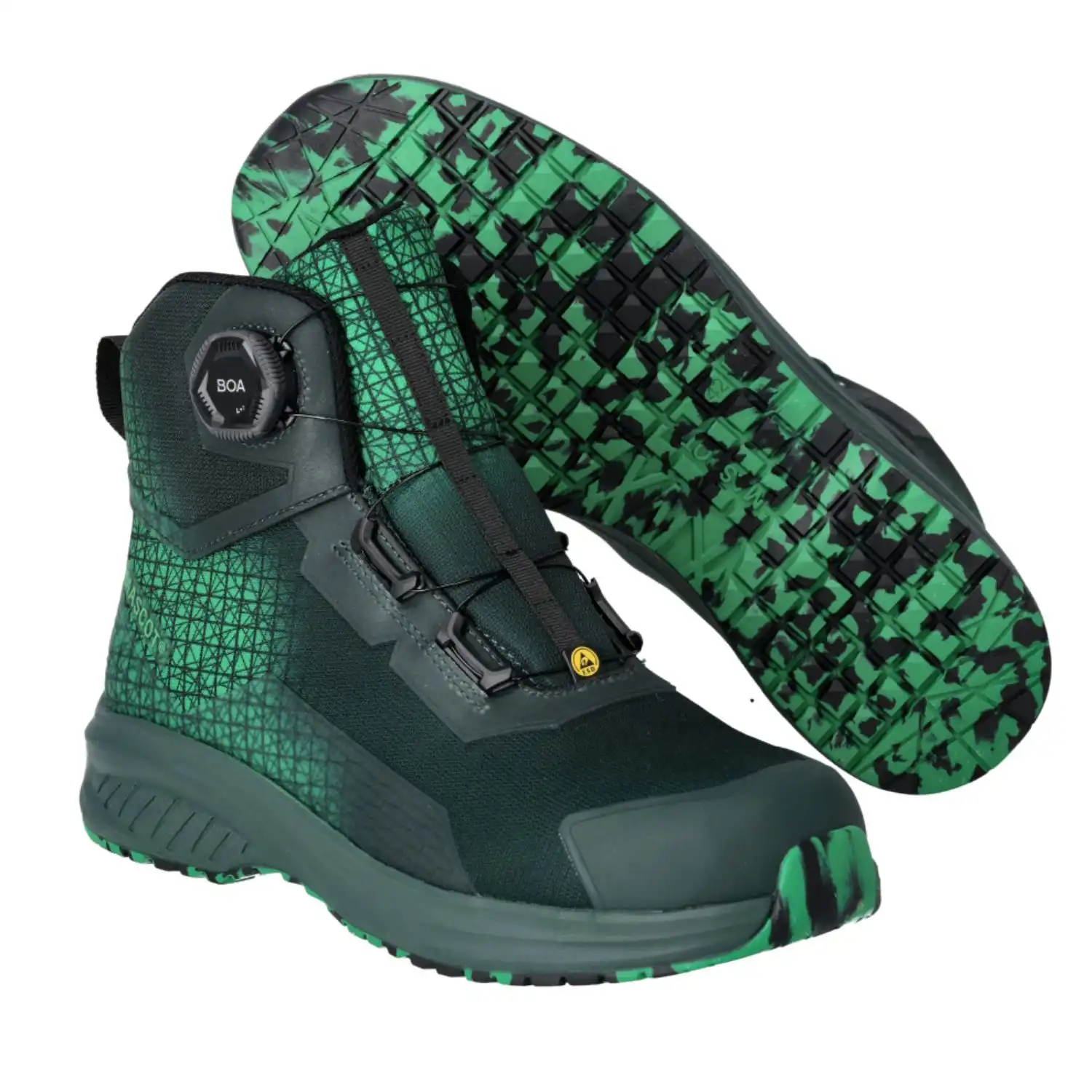 Sicherheitshochschuh S3S "ACCELERATE BOA® Fit System" Grün/Grasgrün in 40 - Thumbnail 5