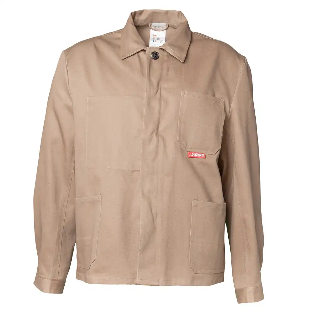 Arbeitsjacke "BW 290" 100% Baumwolle  in khaki, 42 - Bild 1