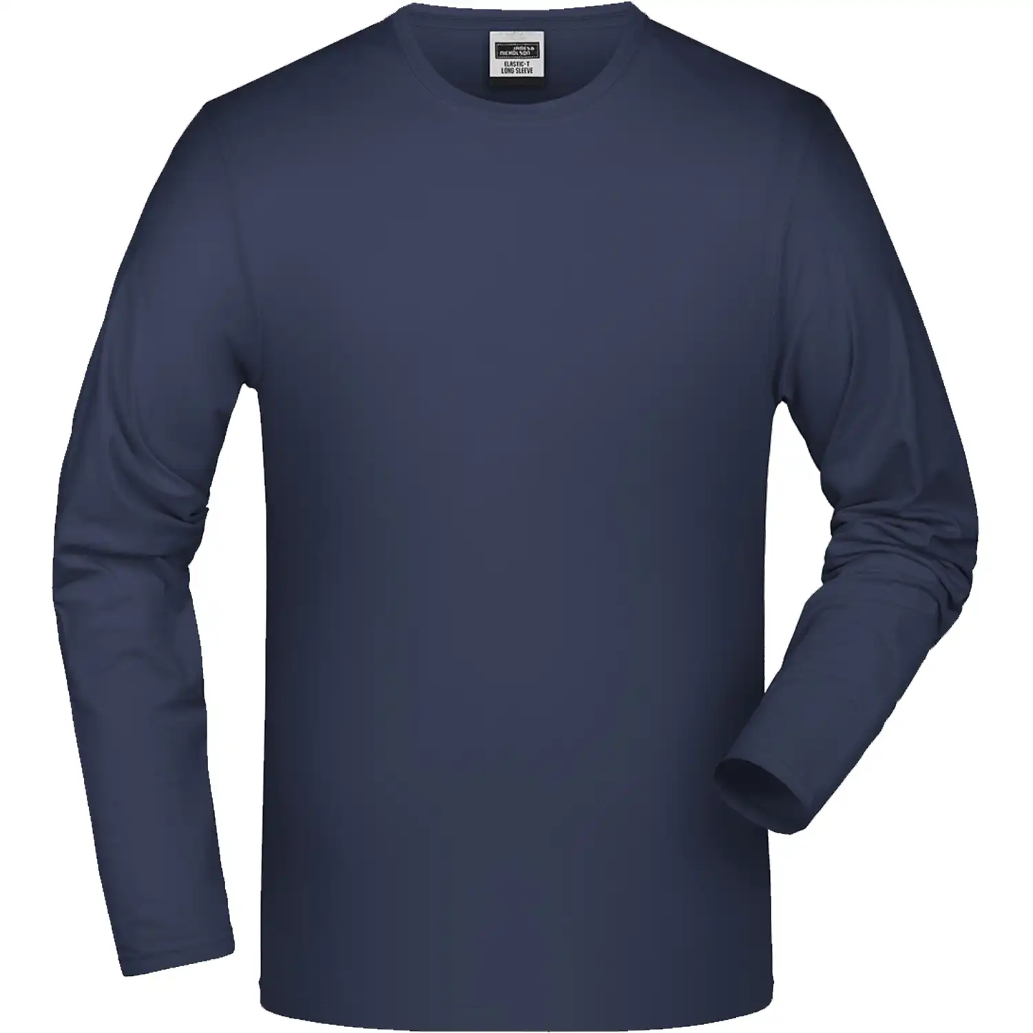Langarmshirt Elasthan"JN056" in navy, L - Thumbnail 1