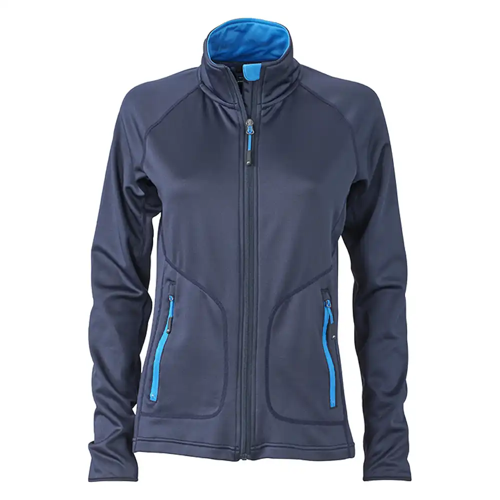 Damen Stretchfleece-Jacke "JN763" in navy, XL - Bild 1