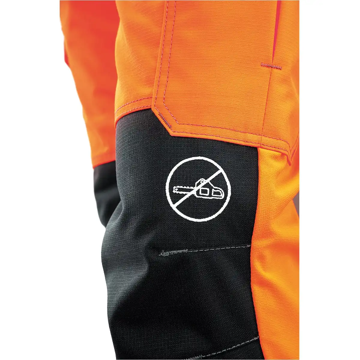 Warnschutz Freischneiderhose "IMPACT" orange/schwarz in L - Thumbnail 2
