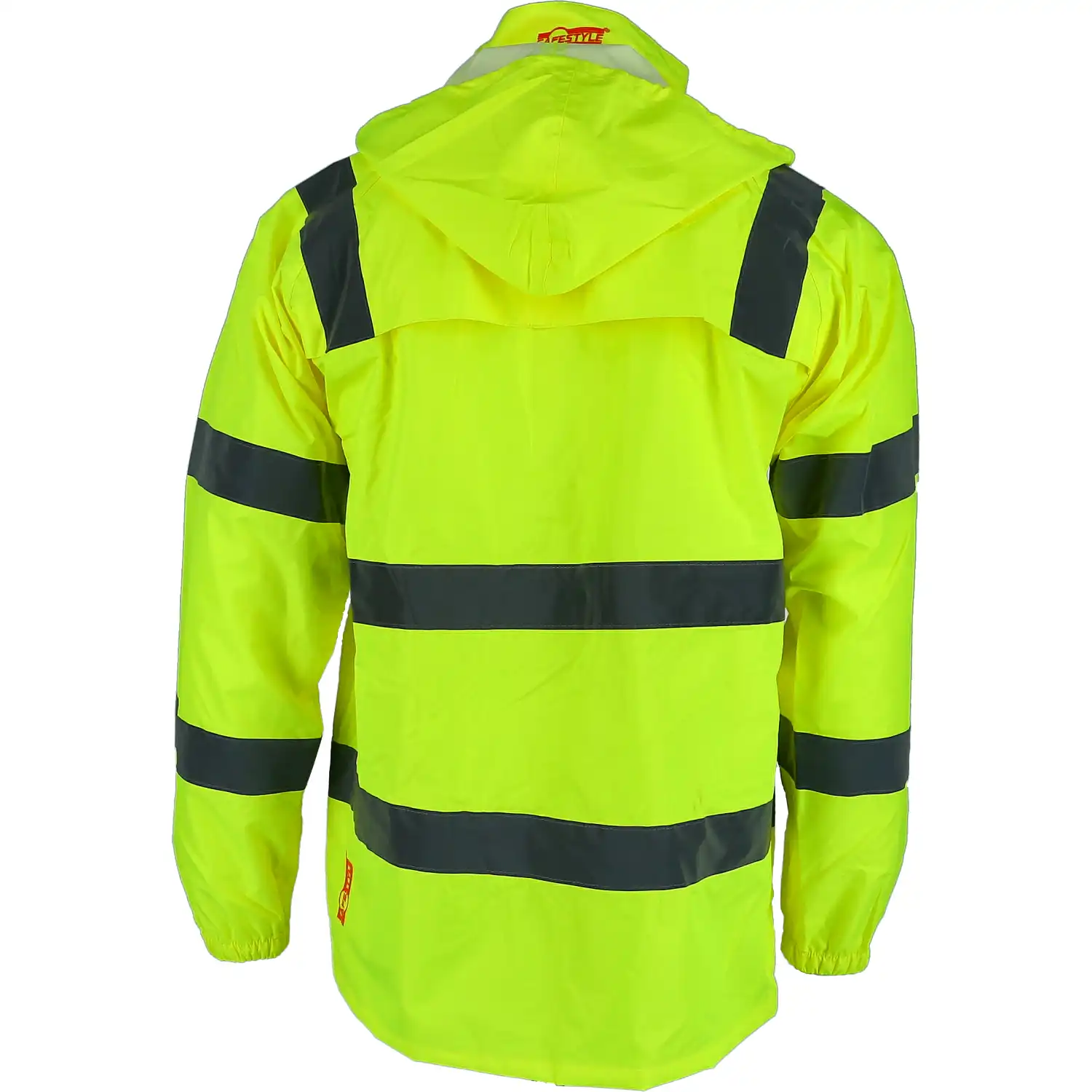 Warnschutz-Regenjacke "ONNO" mit Kapuze gelb in XL - Thumbnail 2