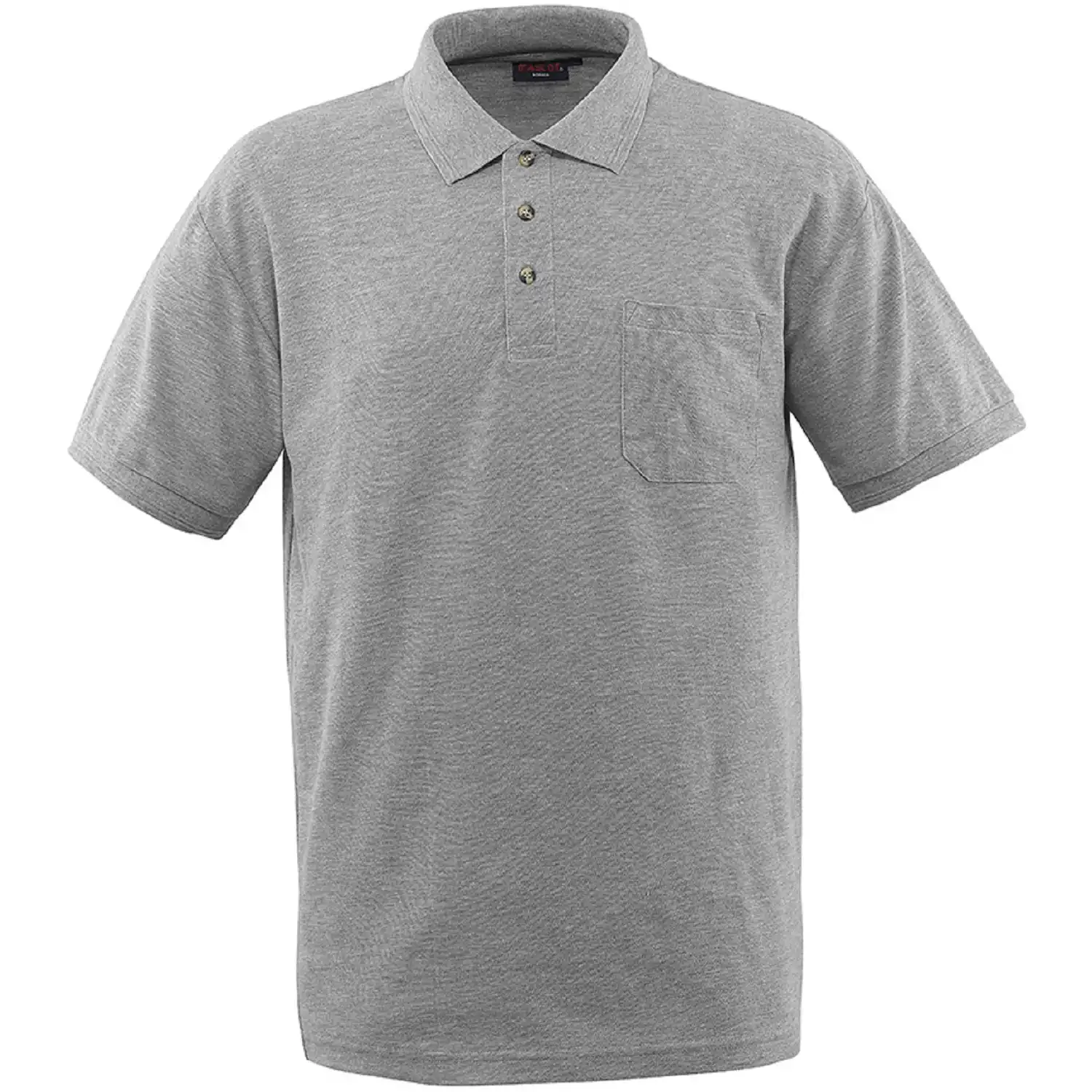 Polo-Shirt "BORNEO" Crossover in grau-meliert, XXL - Bild 1