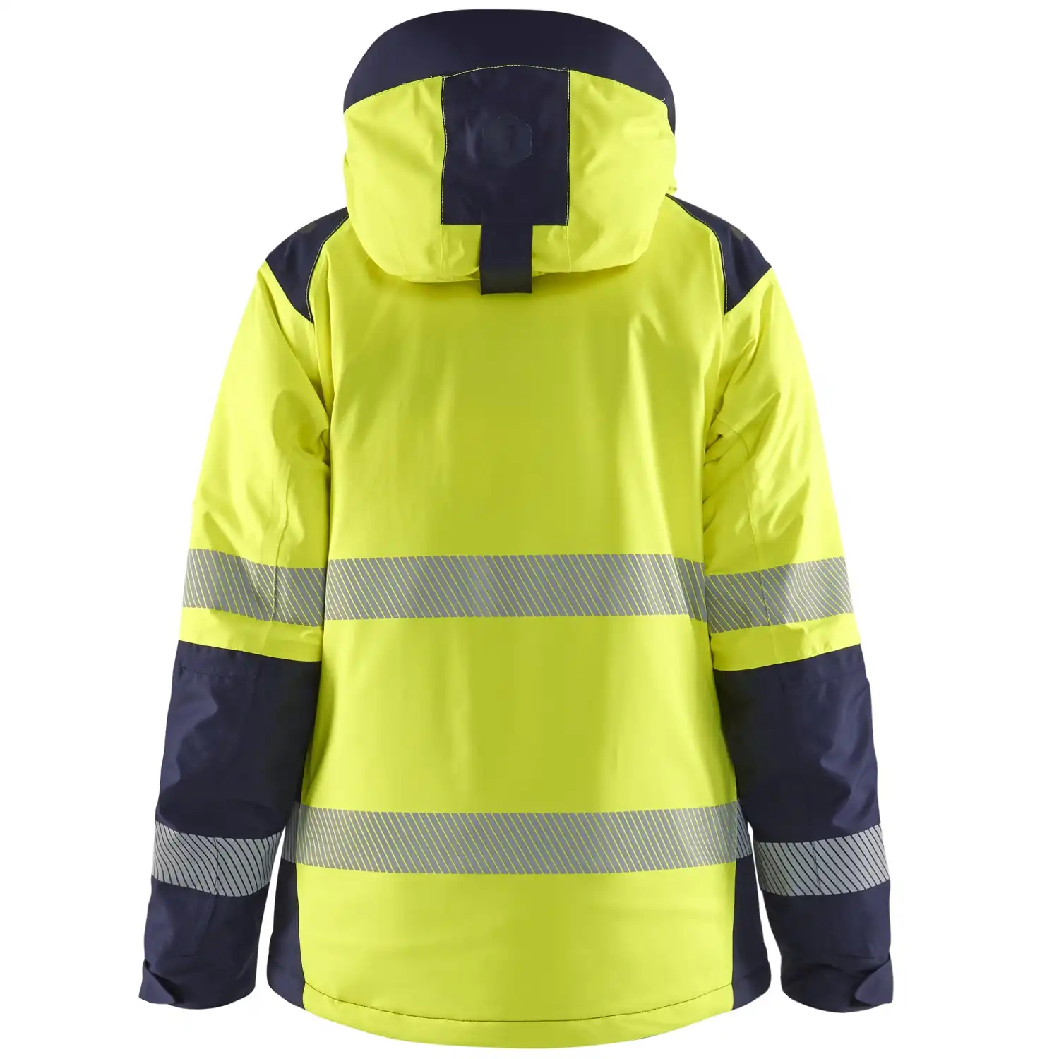 Damen Warnschutz Winterjacke Kl 2 "4456"  in gelb/marine, XL - Thumbnail 2