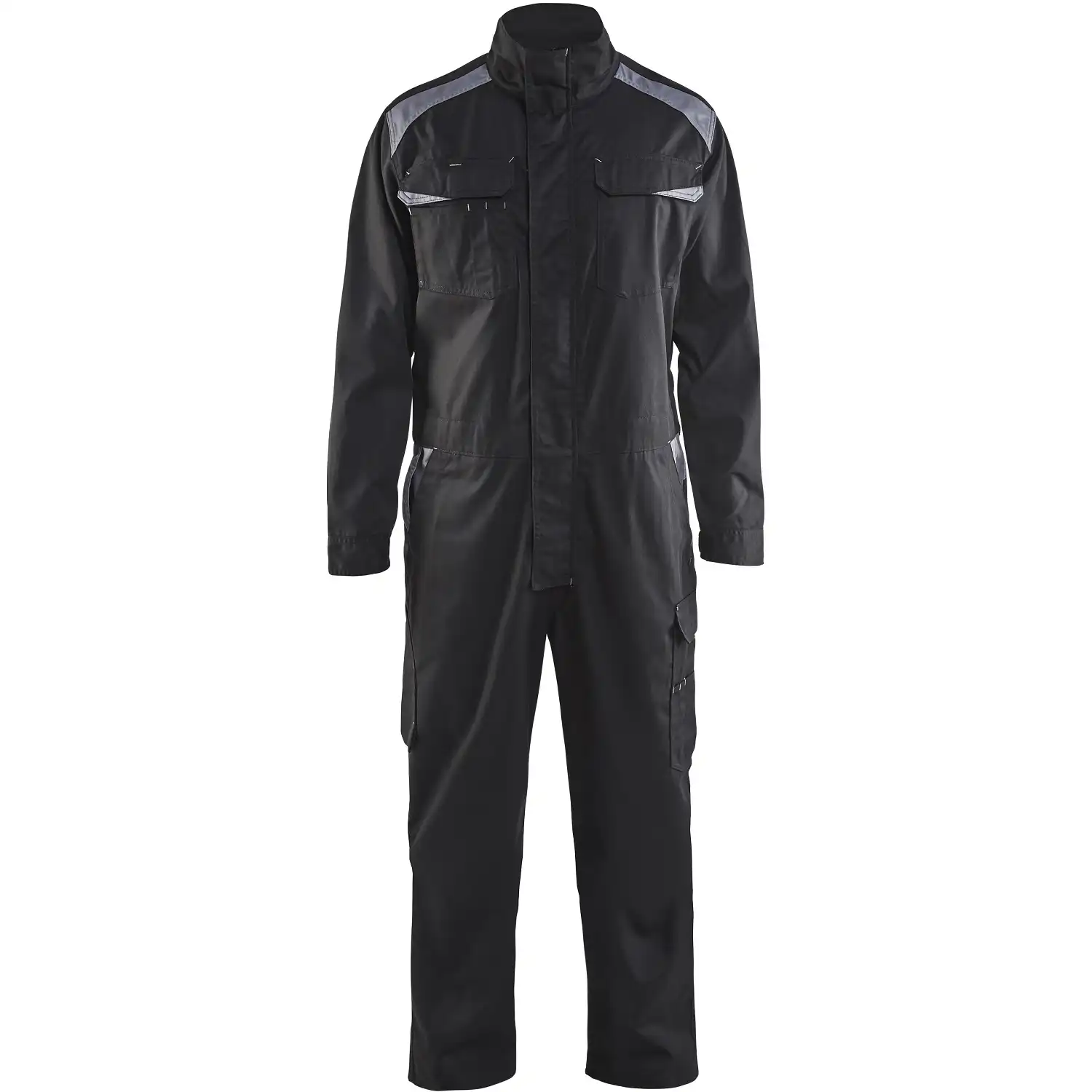 Overall "6054" Industrie 100% Baumwolle in schwarz/grau, C44 - Thumbnail 1