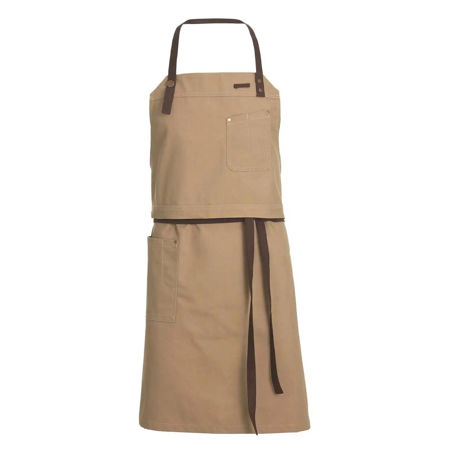 Latzschürze Raw 90 x 84 cm "30360" in khaki - Bild 1