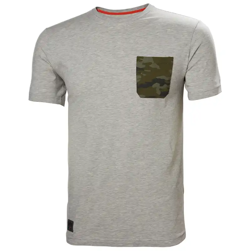 T-Shirt "KENSINGTON" Camo in grau-melange/camo, M - Thumbnail 1