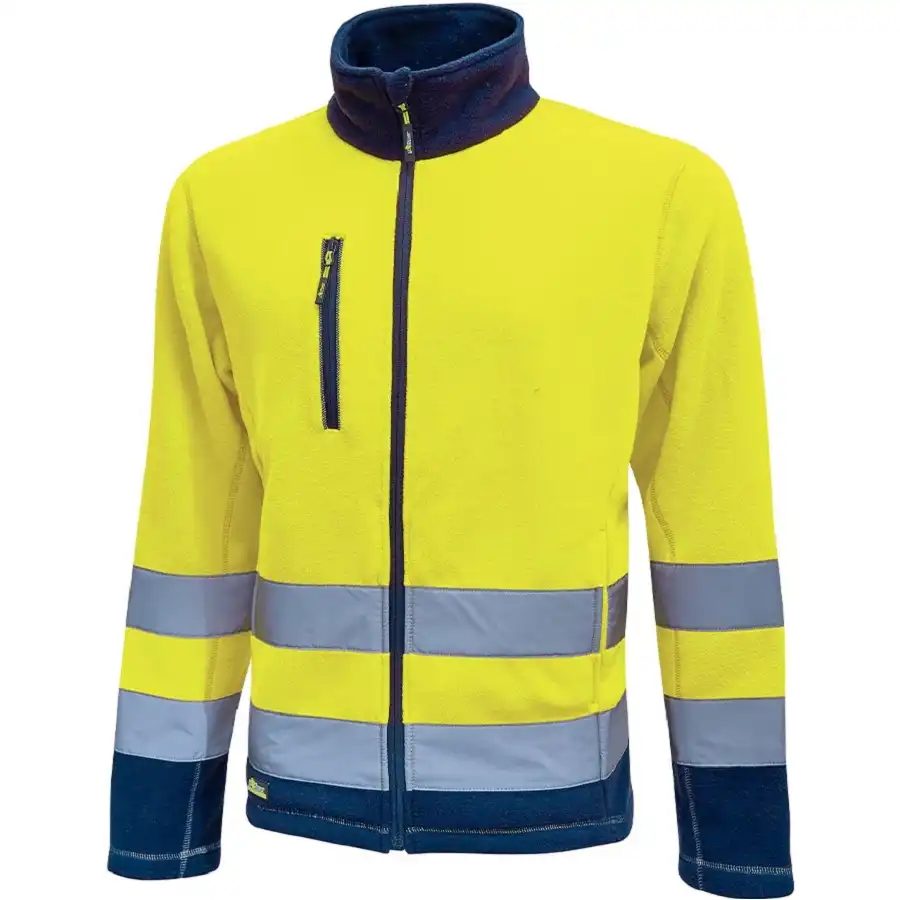 Warnschutz Fleecejacke "BOING" Hi-Light  in yellow, S (DE size: XS) - Thumbnail 1