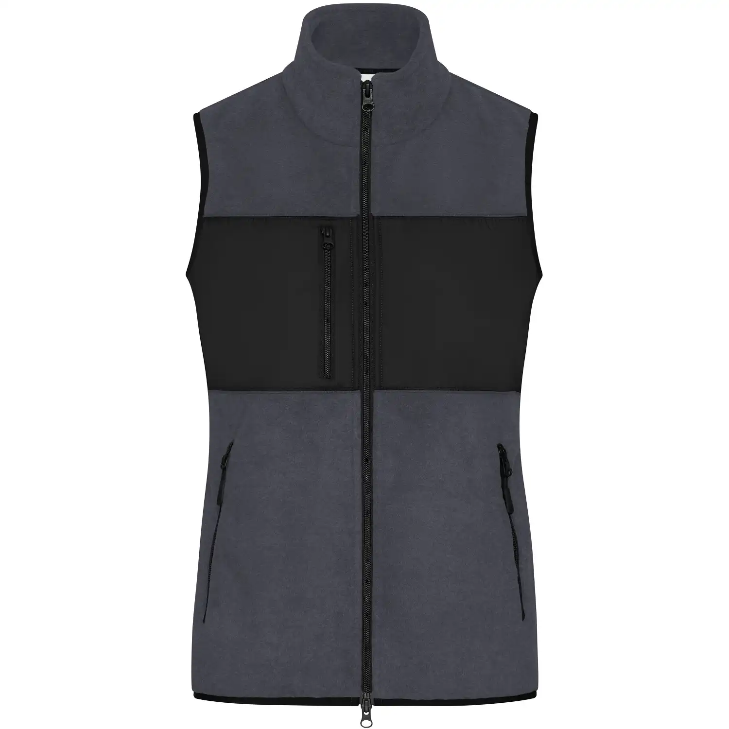 Damen Fleeceweste "JN1309" in carbon/black, L - Thumbnail 1