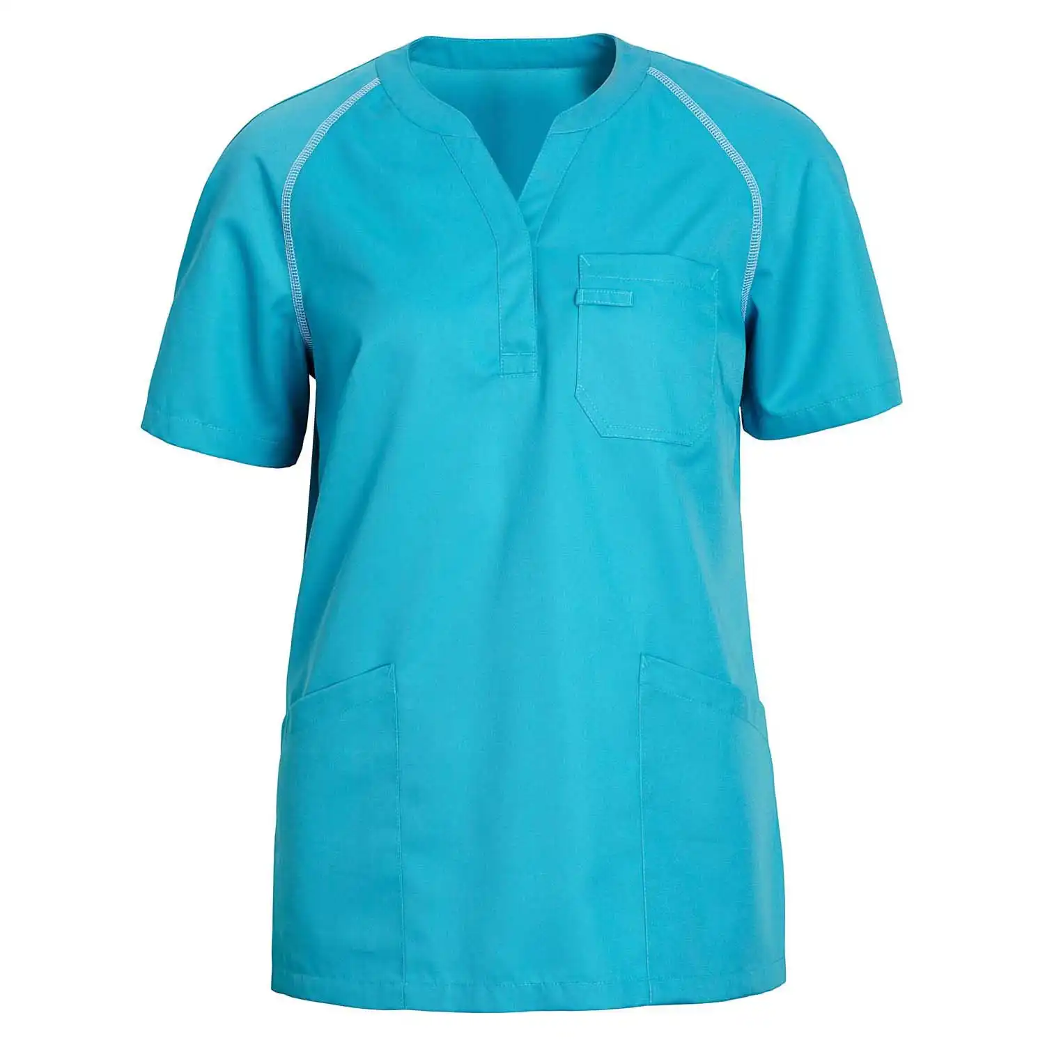 Damen Schlupfkasack "15449" TENCEL™ in türkis, L - Thumbnail 1