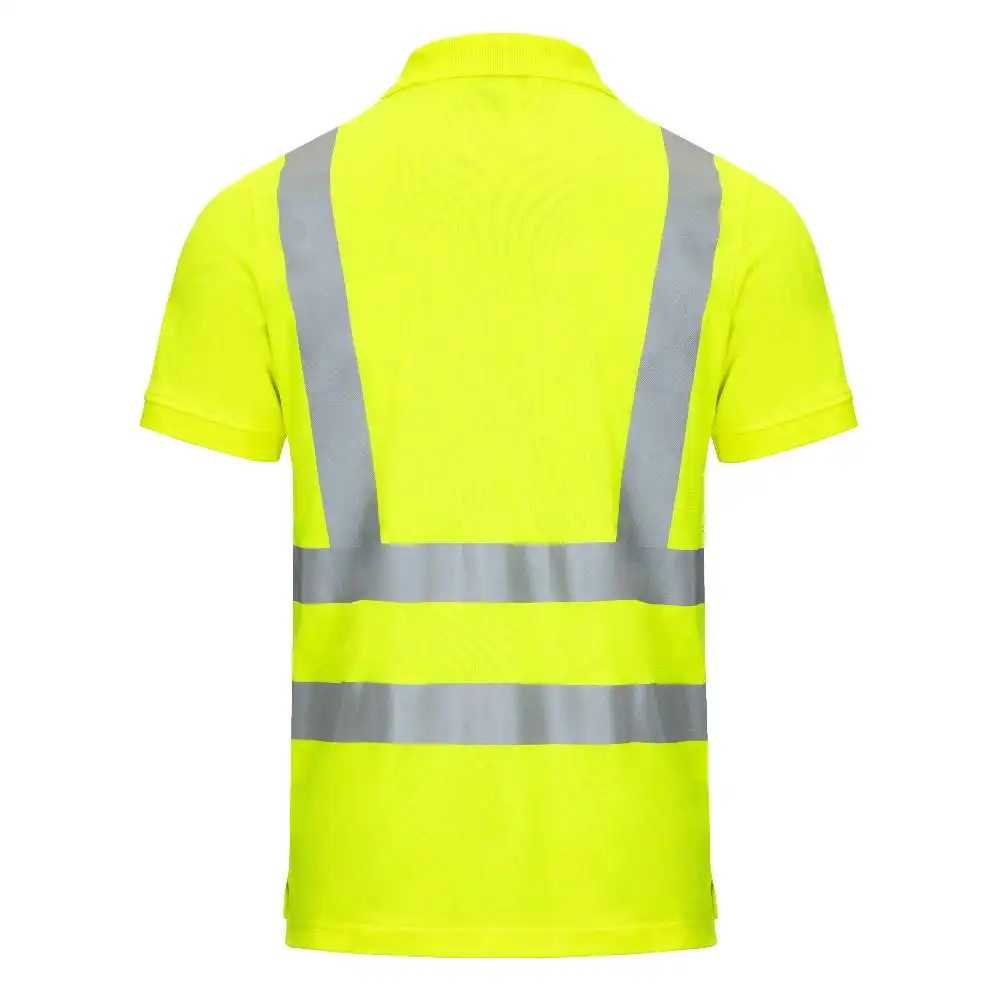 Warnschutz Polo-Shirt Kl. 2 "MOTION TEX VIZ" UV-Schutz in gelb, M - Thumbnail 2