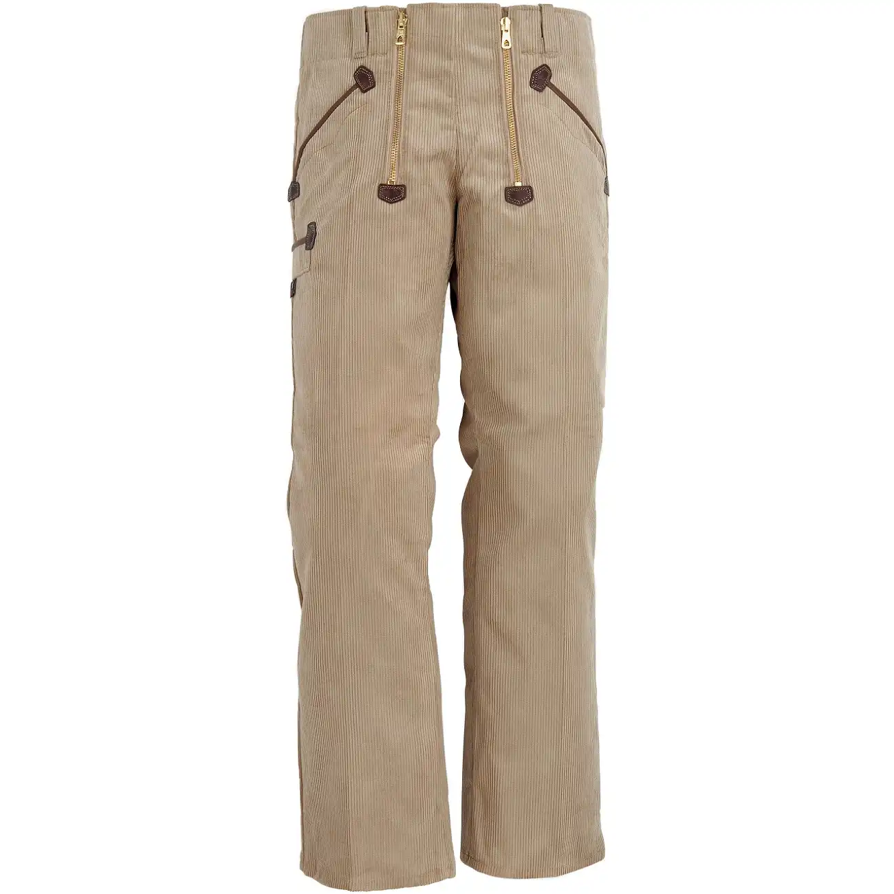 Zunfthose ohne Schlag Genuacord "CORD" in beige, 23 - Thumbnail 1