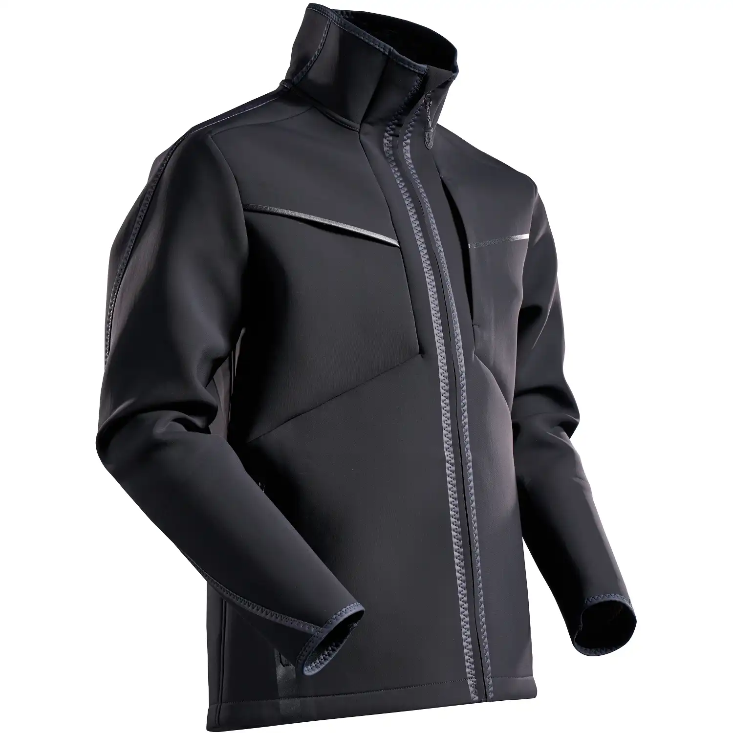 Softshelljacke "22085-662" Customized in schwarz, XXL - Bild 1