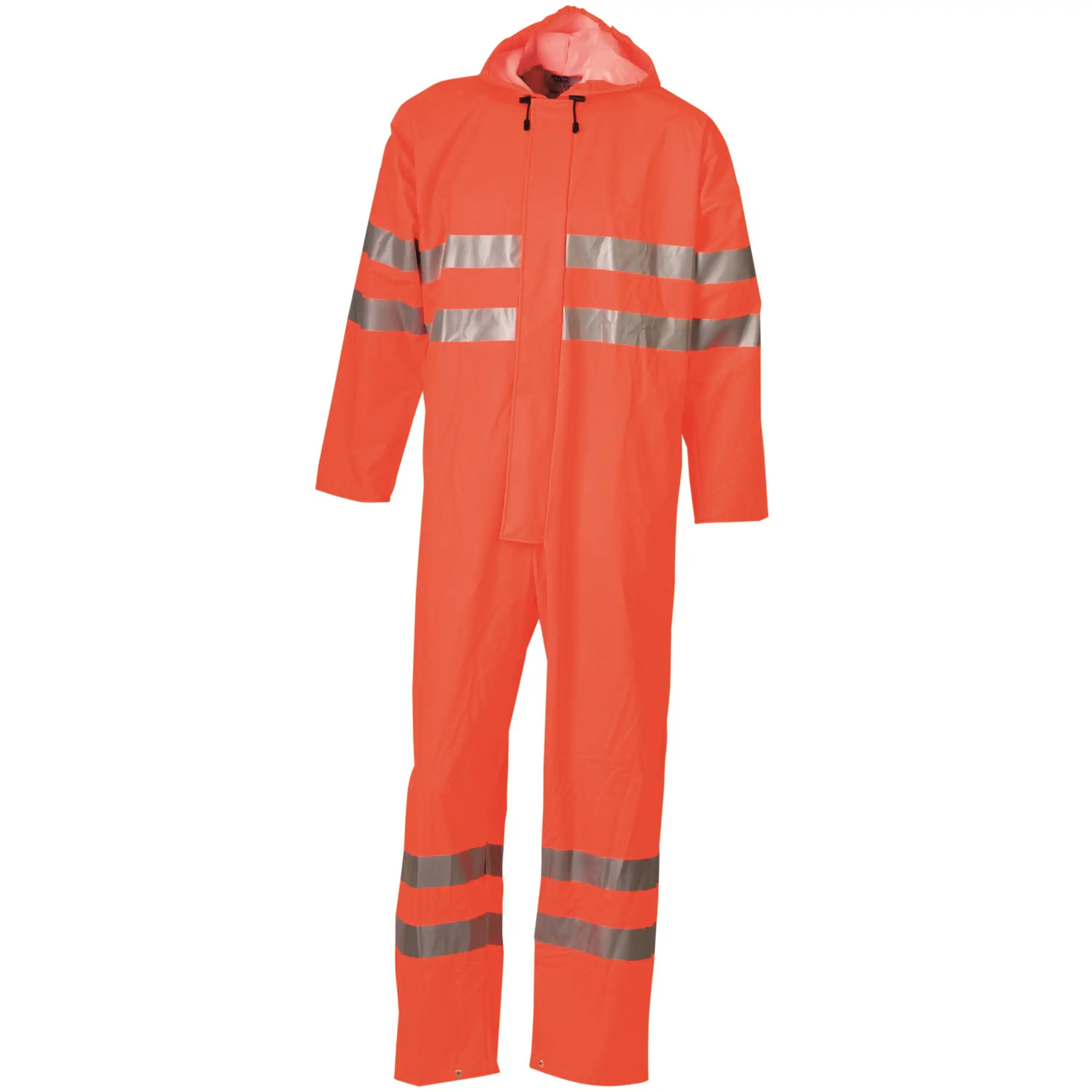 Warnschutz PU Regenoverasll "078000R" Visible Kl. 3 in fluororange, L - Bild 1