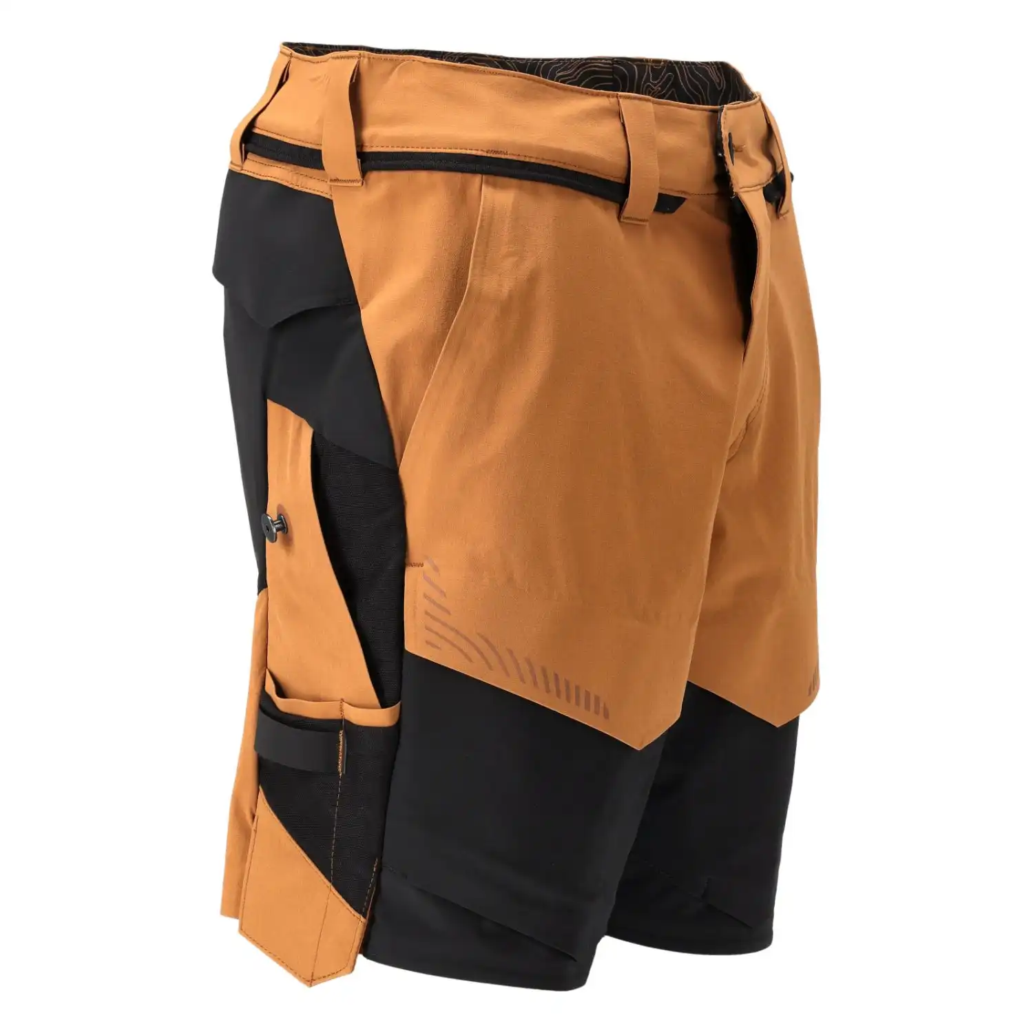 Stretch-Shorts "22149-605" Customized in nussbraun/schwarz, 29C48 - Thumbnail 4