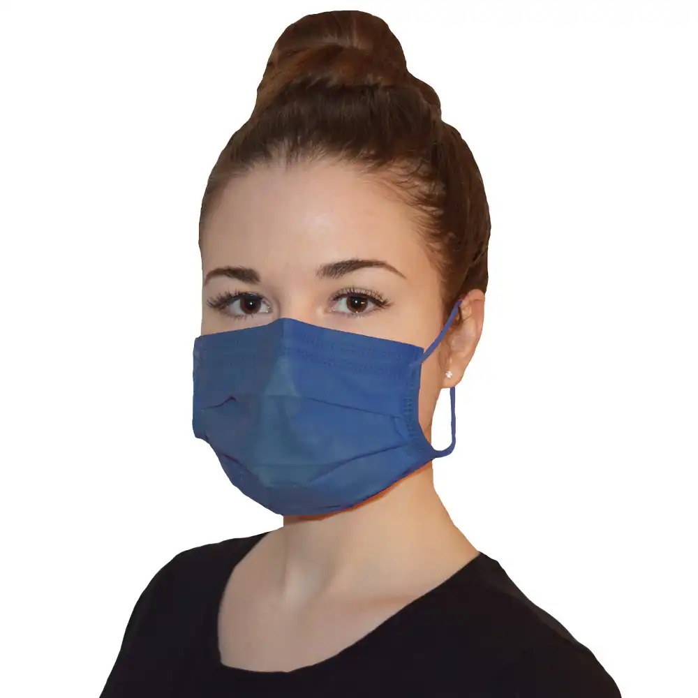 OP-Mundschutz "PROTECT" EN 14683 Typ II marine | 50 Stk. pro Box - Thumbnail 2