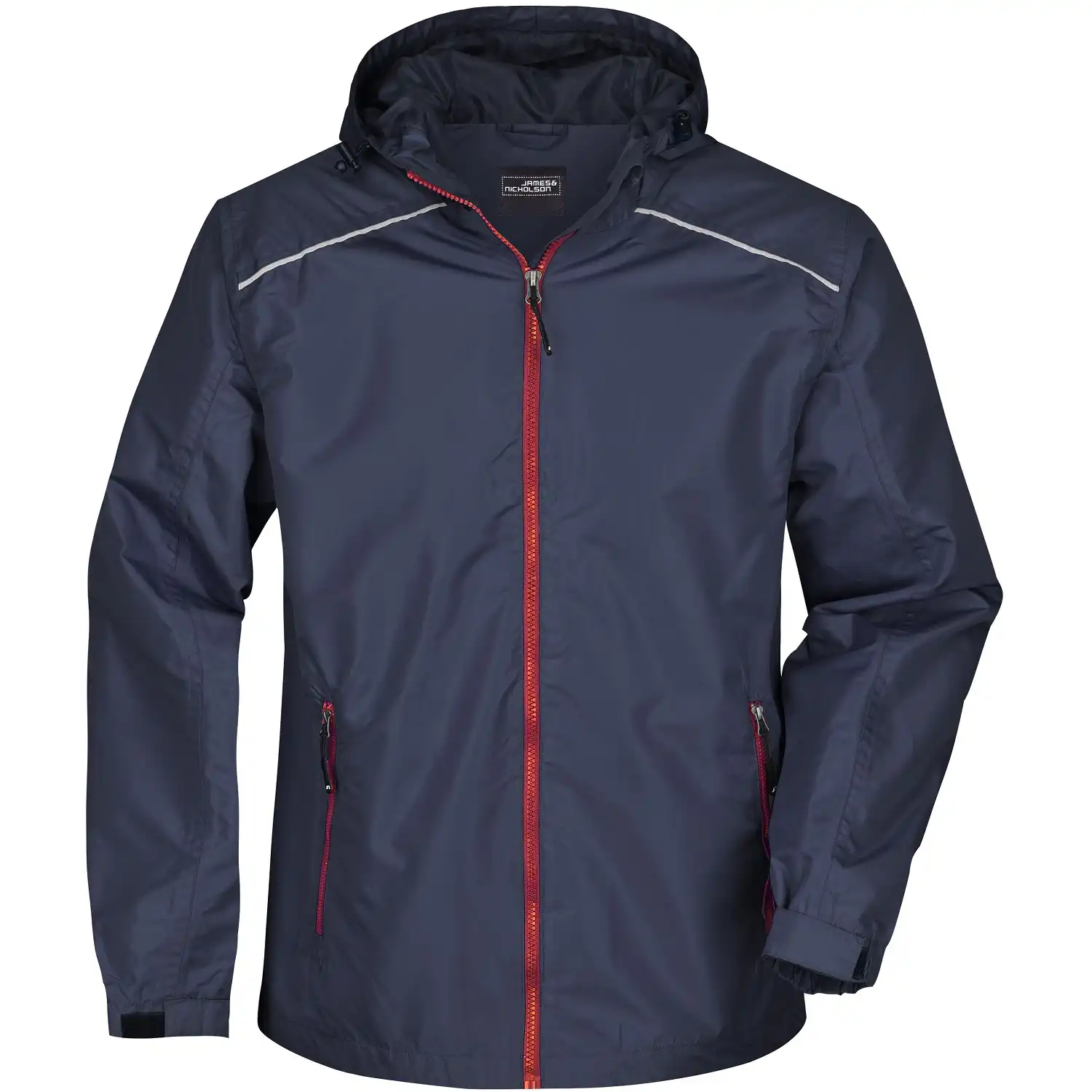 Regenjacke "JN1118" in navy/red, 3XL - Bild 1