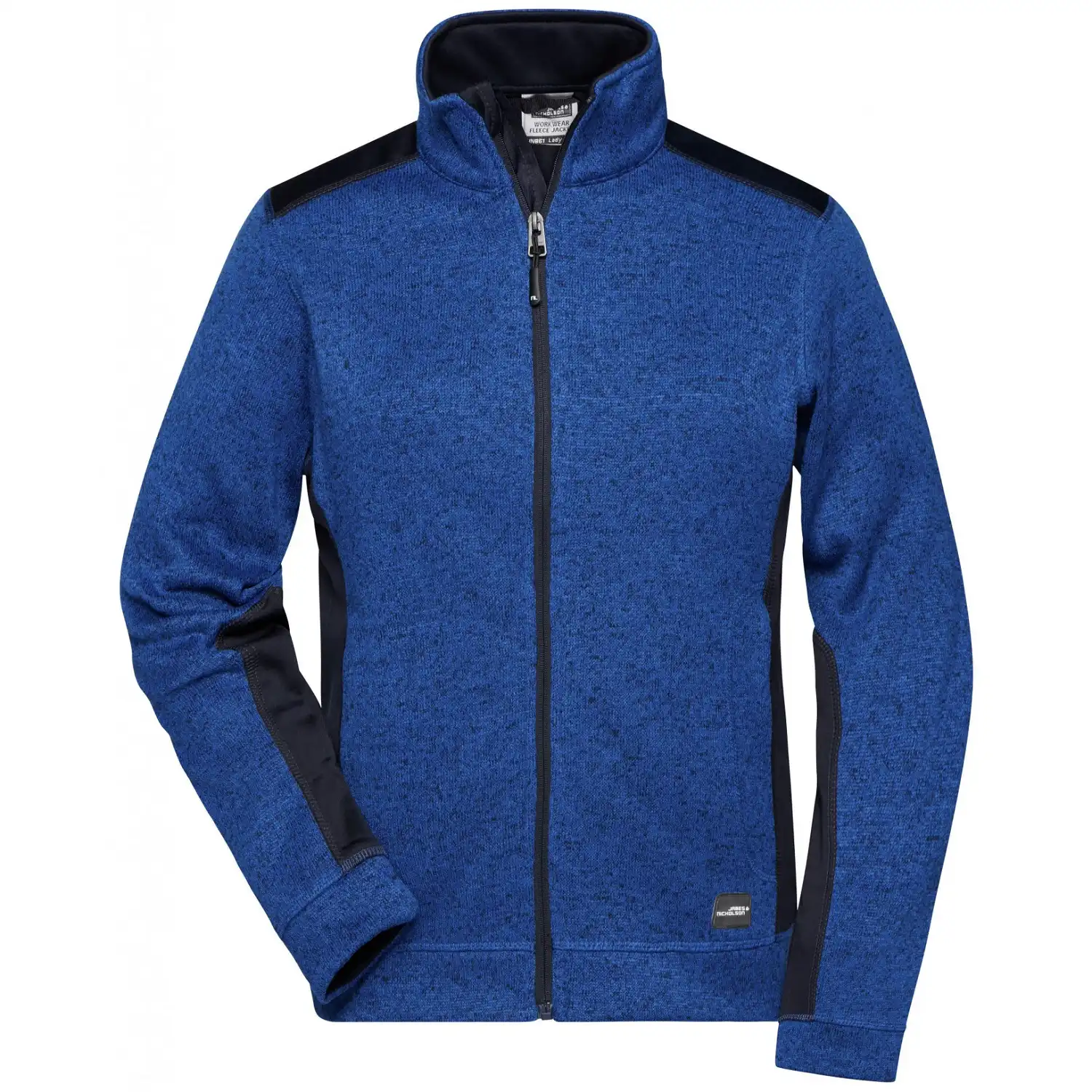 Damen Strick Fleece Jacke "JN861" in royal-melange/navy, XS - Bild 1