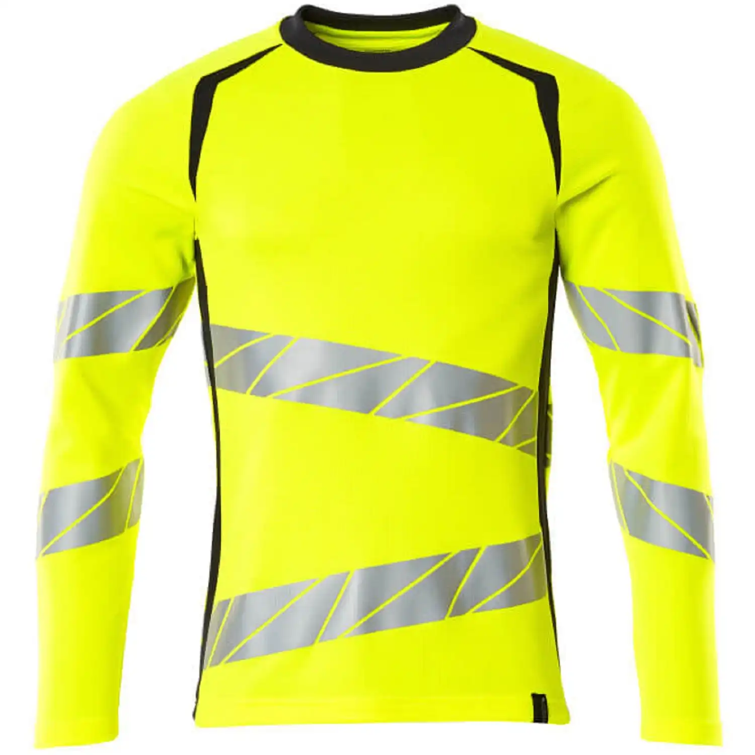 Warnschutz Langarmshirt "ACCELERATE SAFE" UV-Schutz in gelb/schwarzblau, XXL - Thumbnail 1