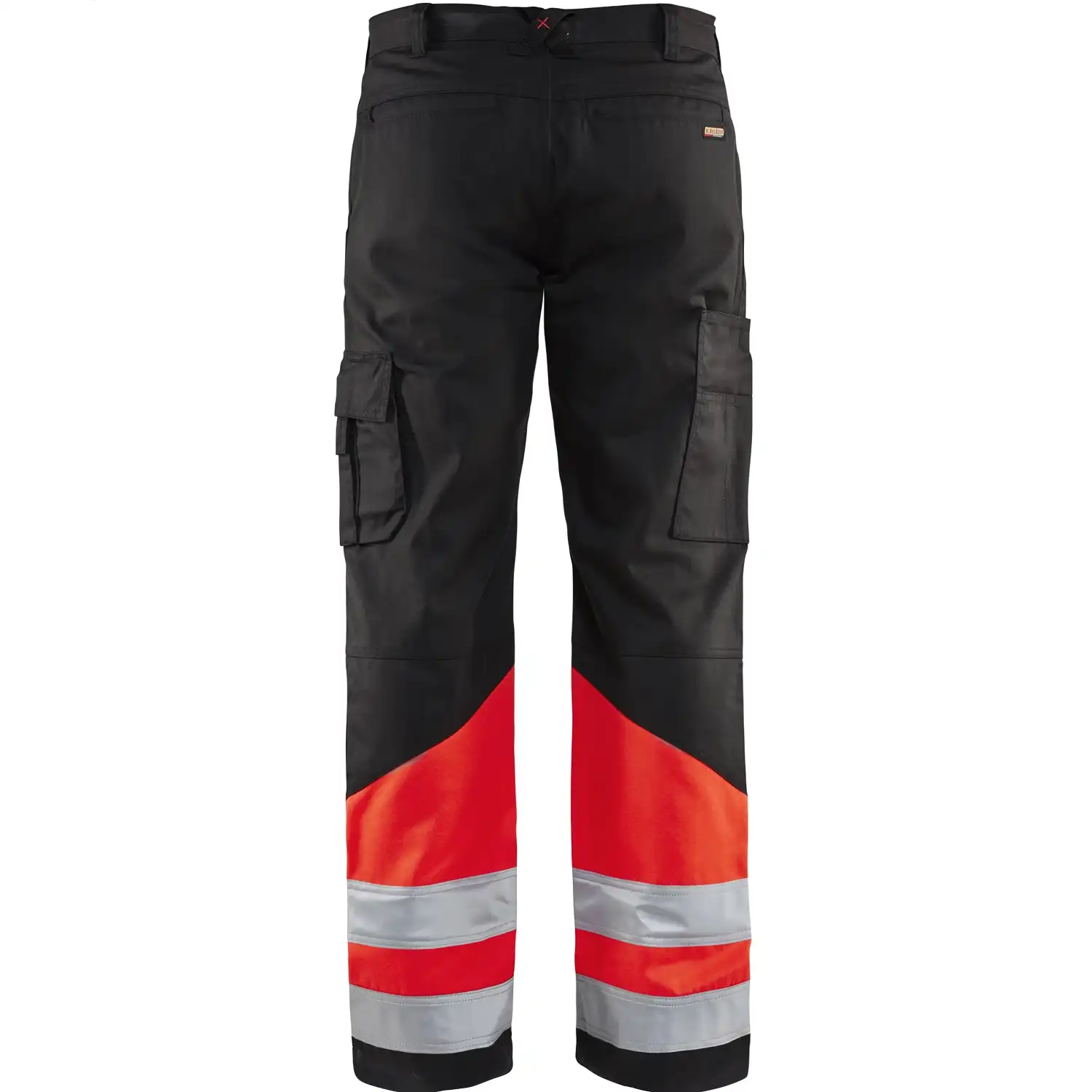 Warnschutz Bundhose "1564" in schwarz/leuchtrot, C42 - Thumbnail 2