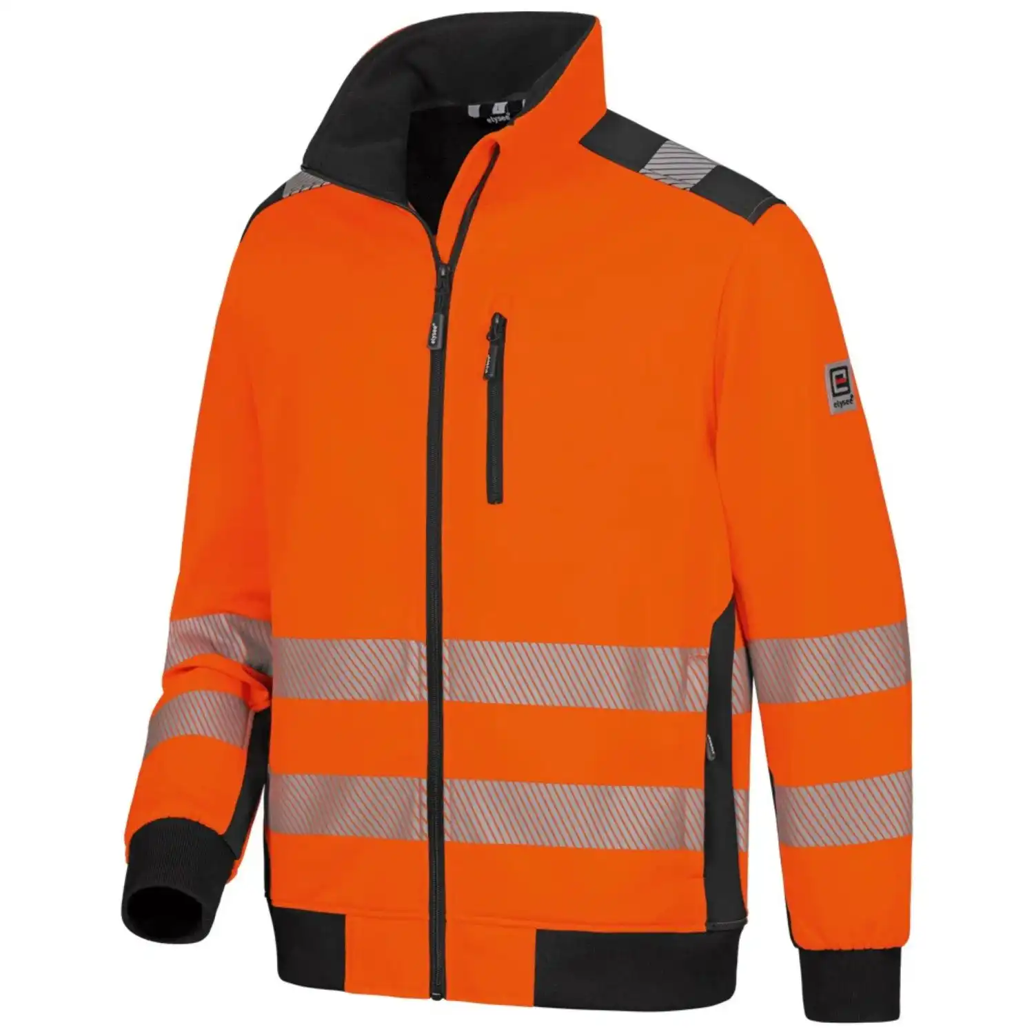 Warnschutz-Sweatjacke in Orange, L - Thumbnail 3