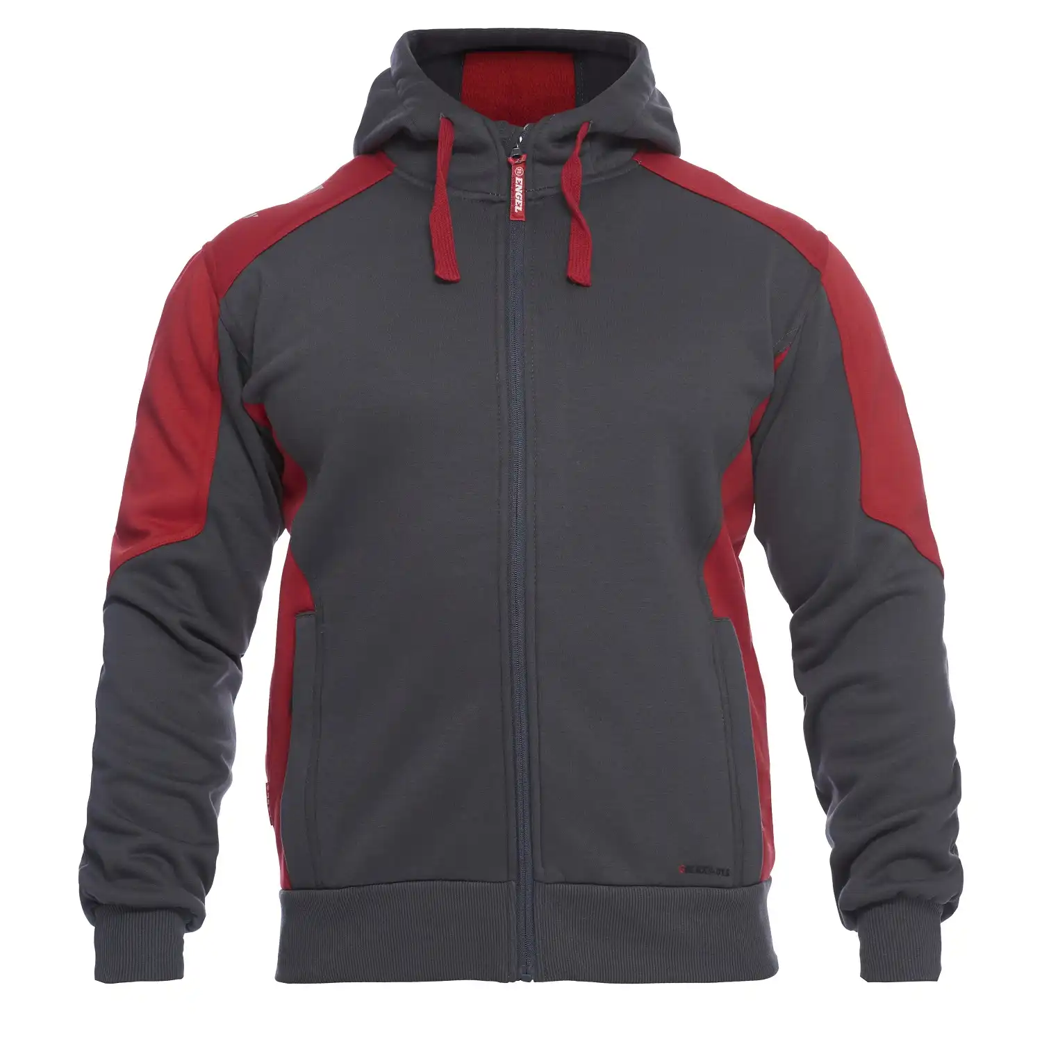 Kapuzen Sweatshirt "8820-233" Galaxy in grau/rot, XXL - Bild 1