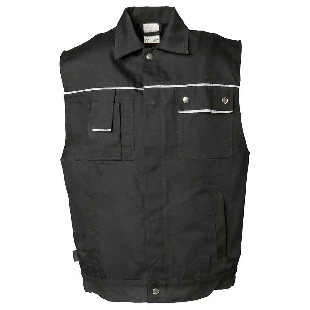 Arbeitsweste "CANVAS 320" in schwarz, XXL - Thumbnail 1
