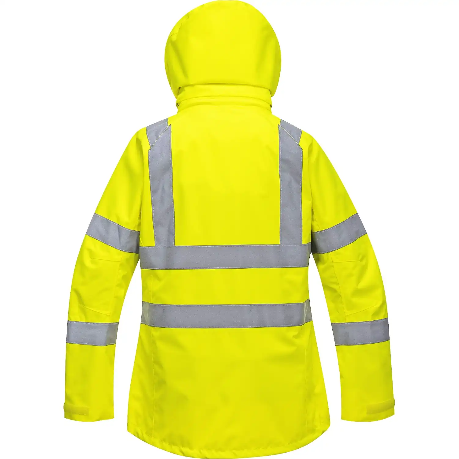 Damen Warnschutz-Regenjacke "LW70" in gelb, L - Thumbnail 2