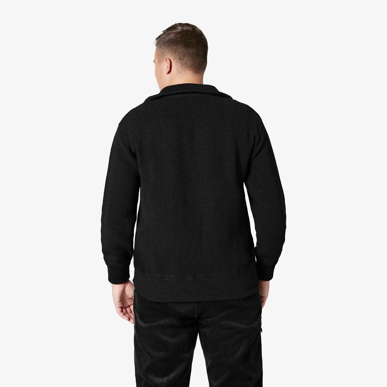 Seemanns Woll-Troyer "HINNERK" in schwarz, L - Thumbnail 2