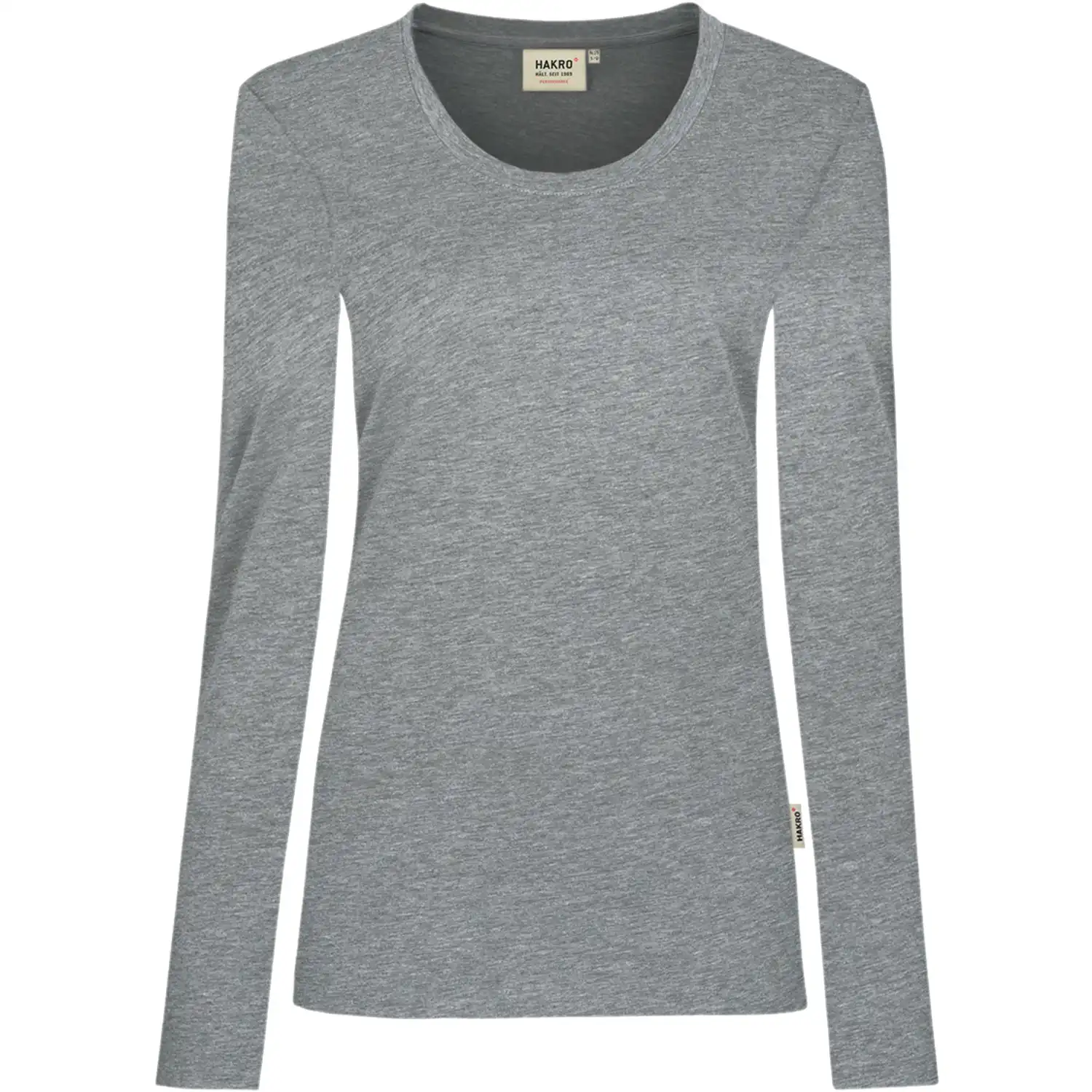 Damen Longsleeve-Shirt "Performance" 179 in grau-meliert, XXL - Bild 1
