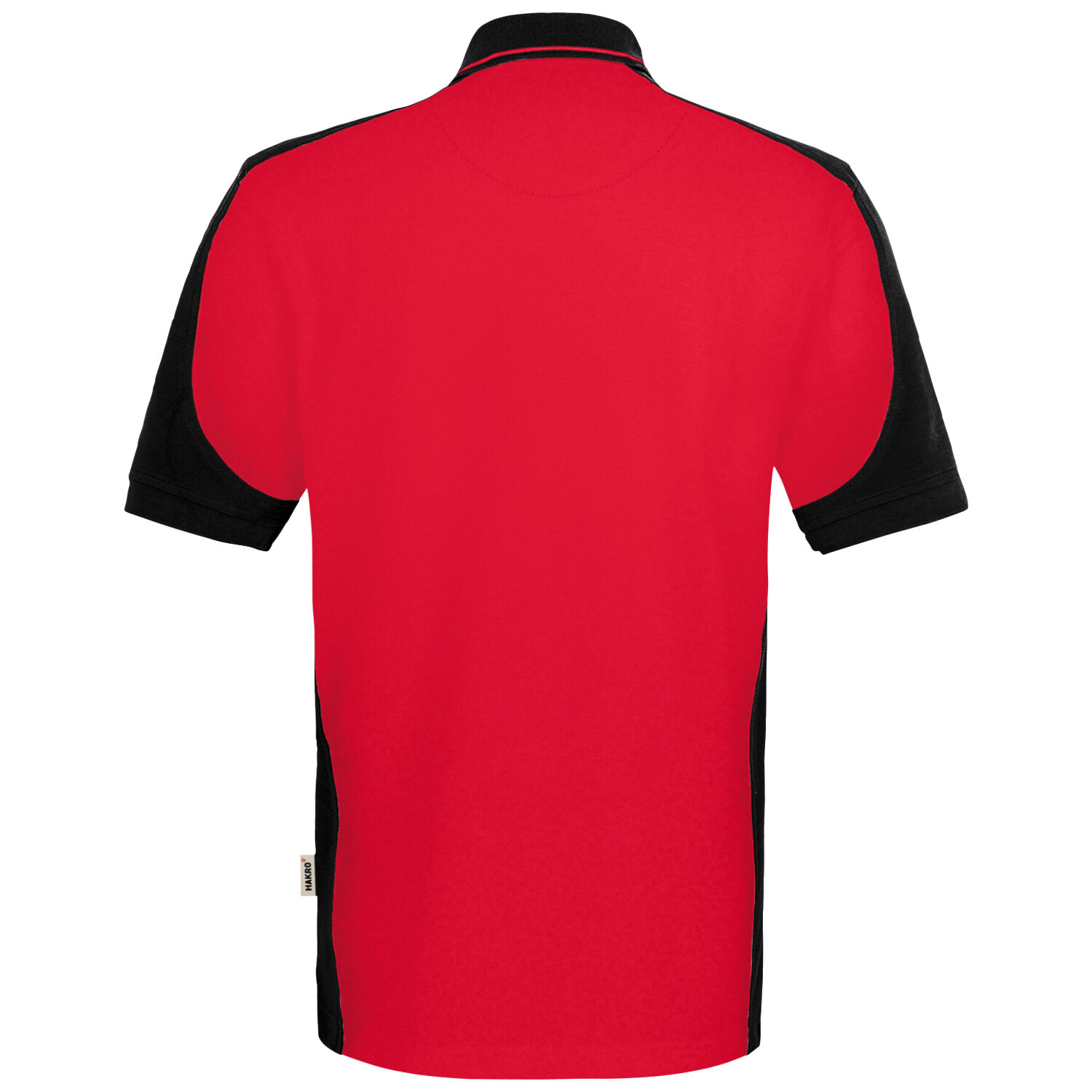 Contrast Poloshirt MIKRALINAR® ECO "539" in Rot, L - Thumbnail 2