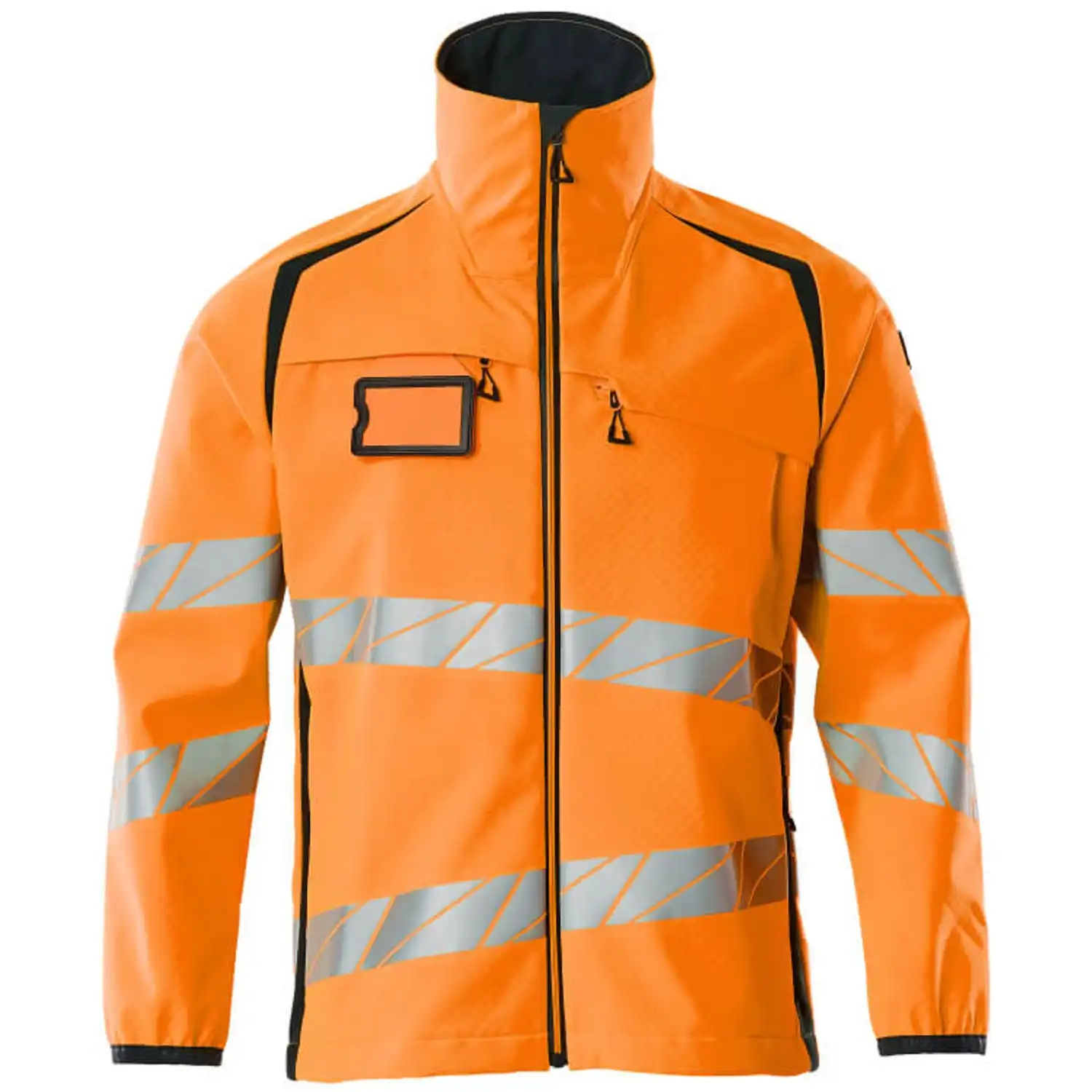 Warnschutz Softshelljacke "ACCELERATE SAFE" in orange/schwarzblau, XXL - Thumbnail 1