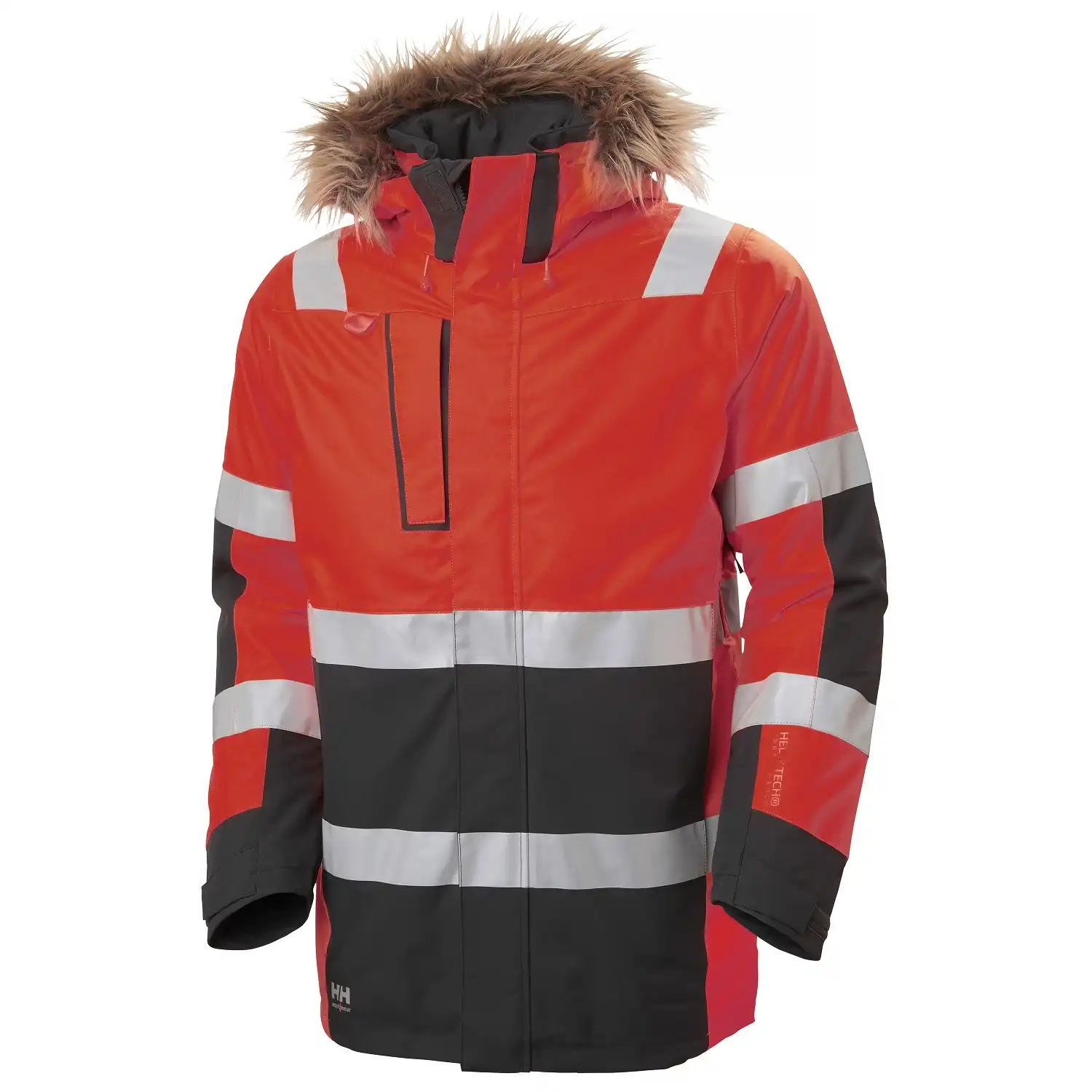 Warnschutz Winterparka "ALNA 2.0" in rot/schwarz, M - Thumbnail 1