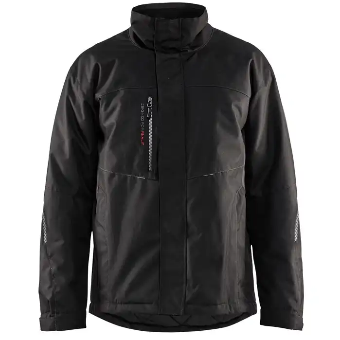 Winterjacke "4918" schwarz/dunkelgrau in L - Thumbnail 1