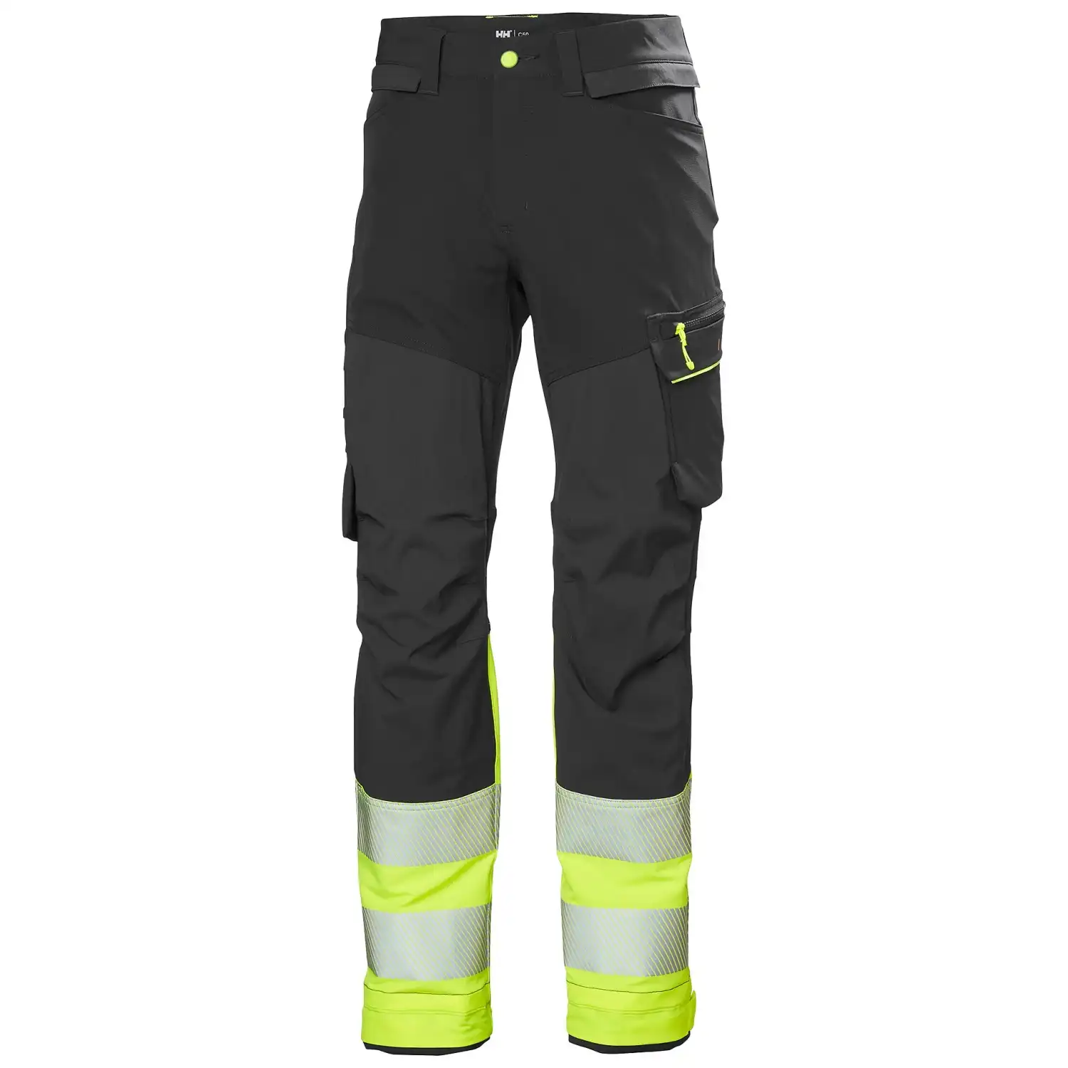 Warnschutz Stretch Bundhose Kl. 1 "ICU BRZ HH CONNECT™" in gelb/dunkelgrau, C46 - Thumbnail 1