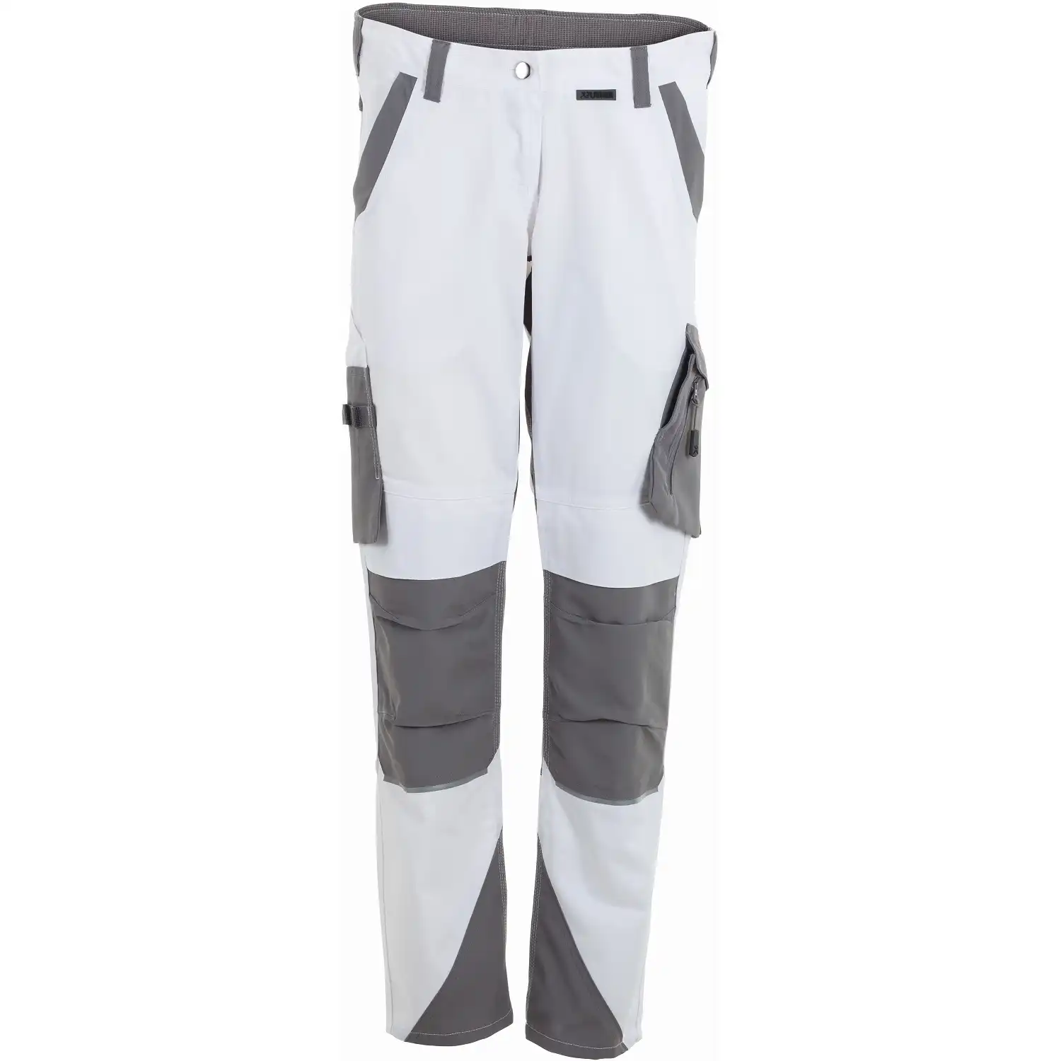 Damen Stretch-Bundhose "NORIT" in weiß/zink, 34 - Thumbnail 1