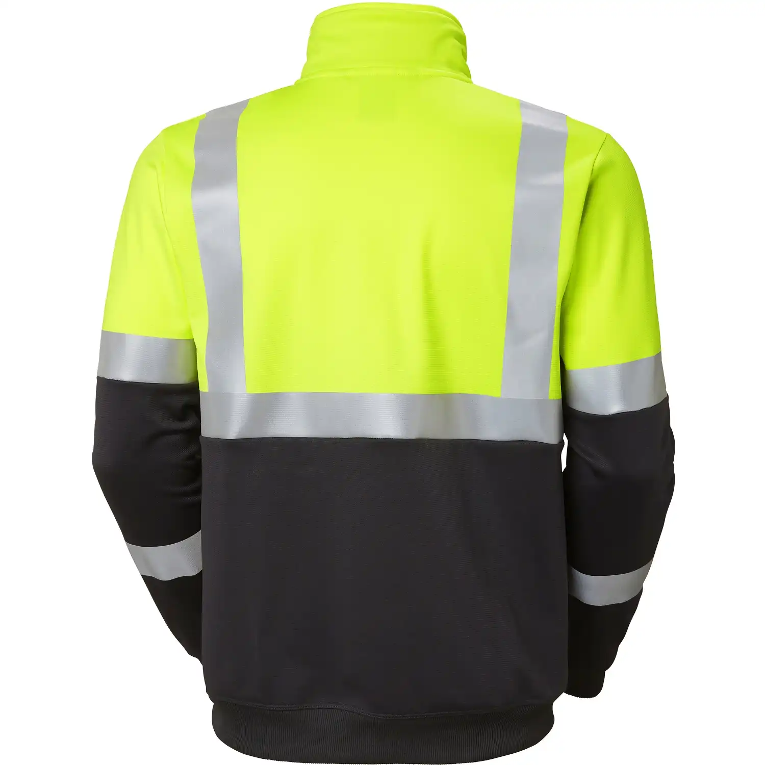 Warnschutz Zip-Sweatshirt "ADDVIS" in gelb/schwarz, XL - Thumbnail 2