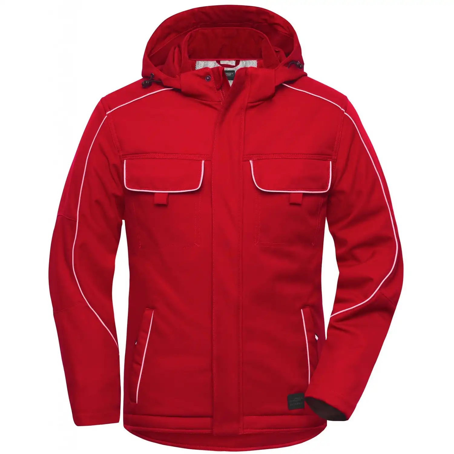 Softshelljacke mit Futter "JN886" in red, 4XL - Bild 1