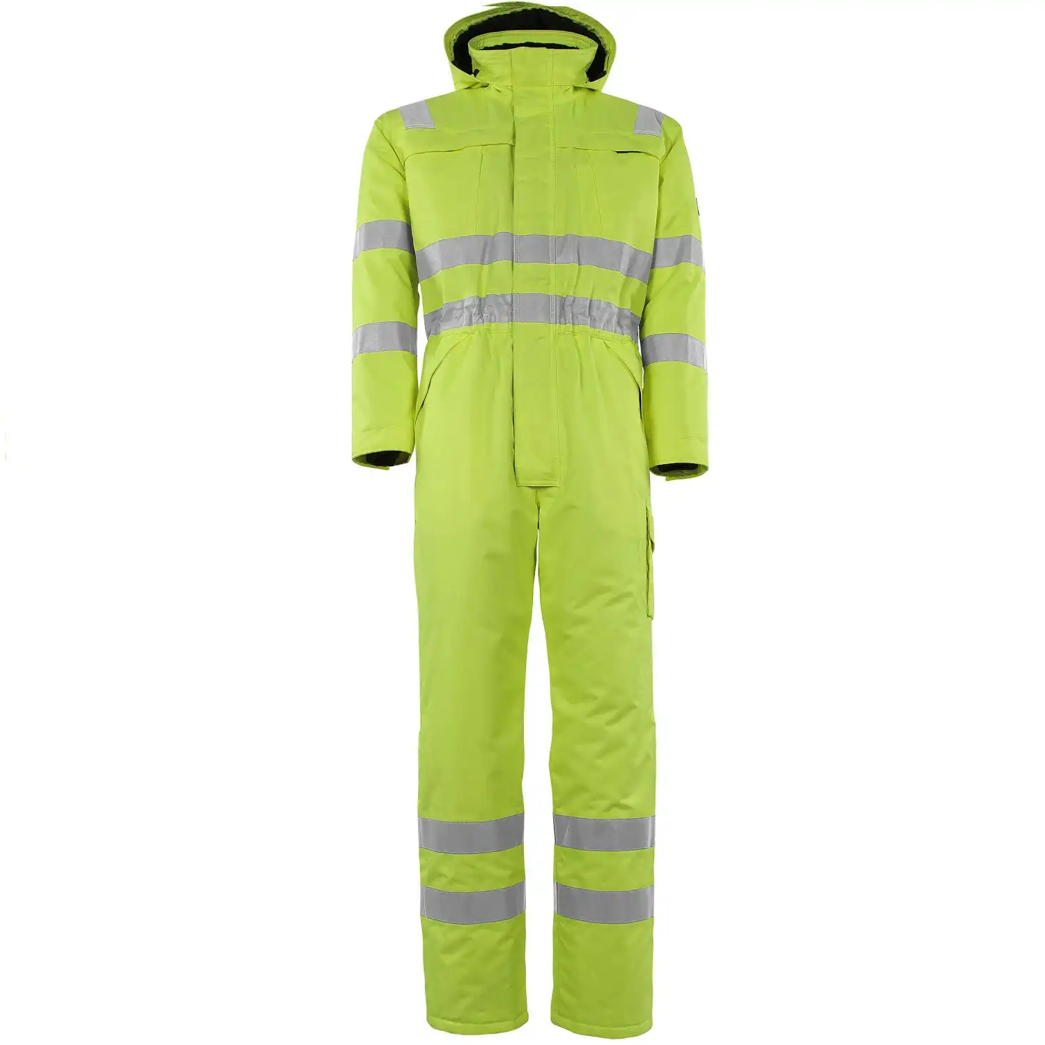 Warnschutz Winteroverall "TOMBOS" Safe Arctic in flourgelb, XXL - Thumbnail 1