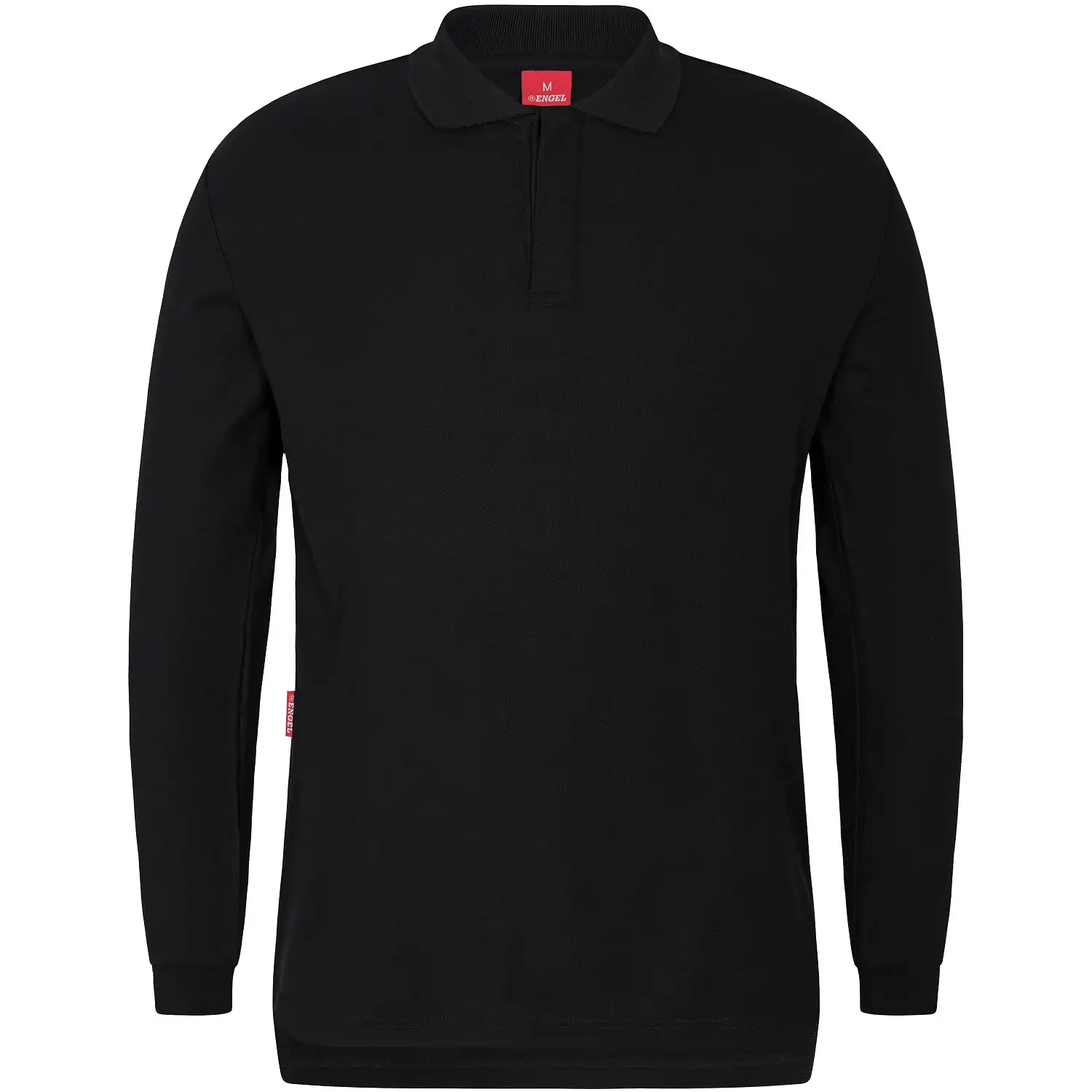 Multinorm Langarm-Poloshirt "9255-287" schwarz in XL - Thumbnail 1