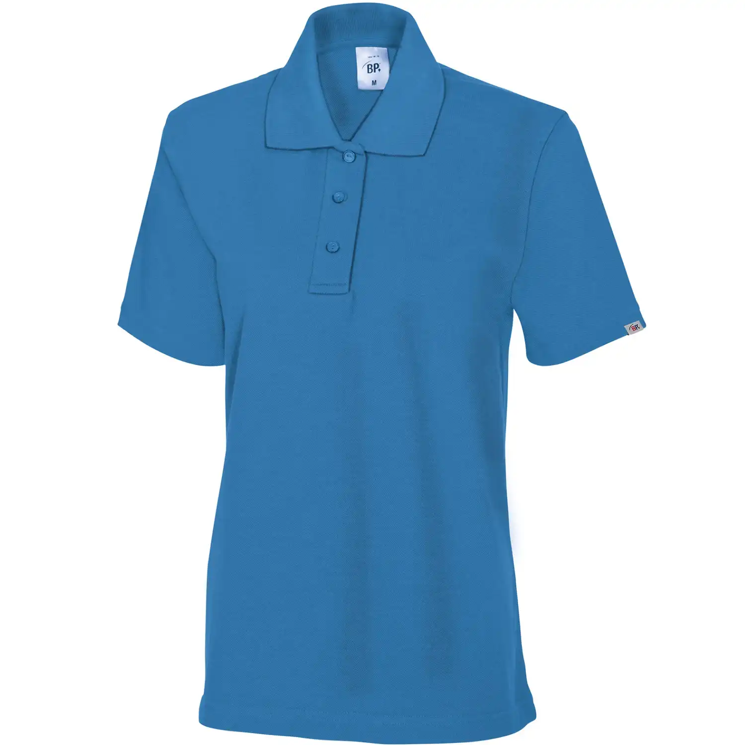 Damen Polo-Shirt "1648-181" Med & Care in azurblau, XS - Thumbnail 1