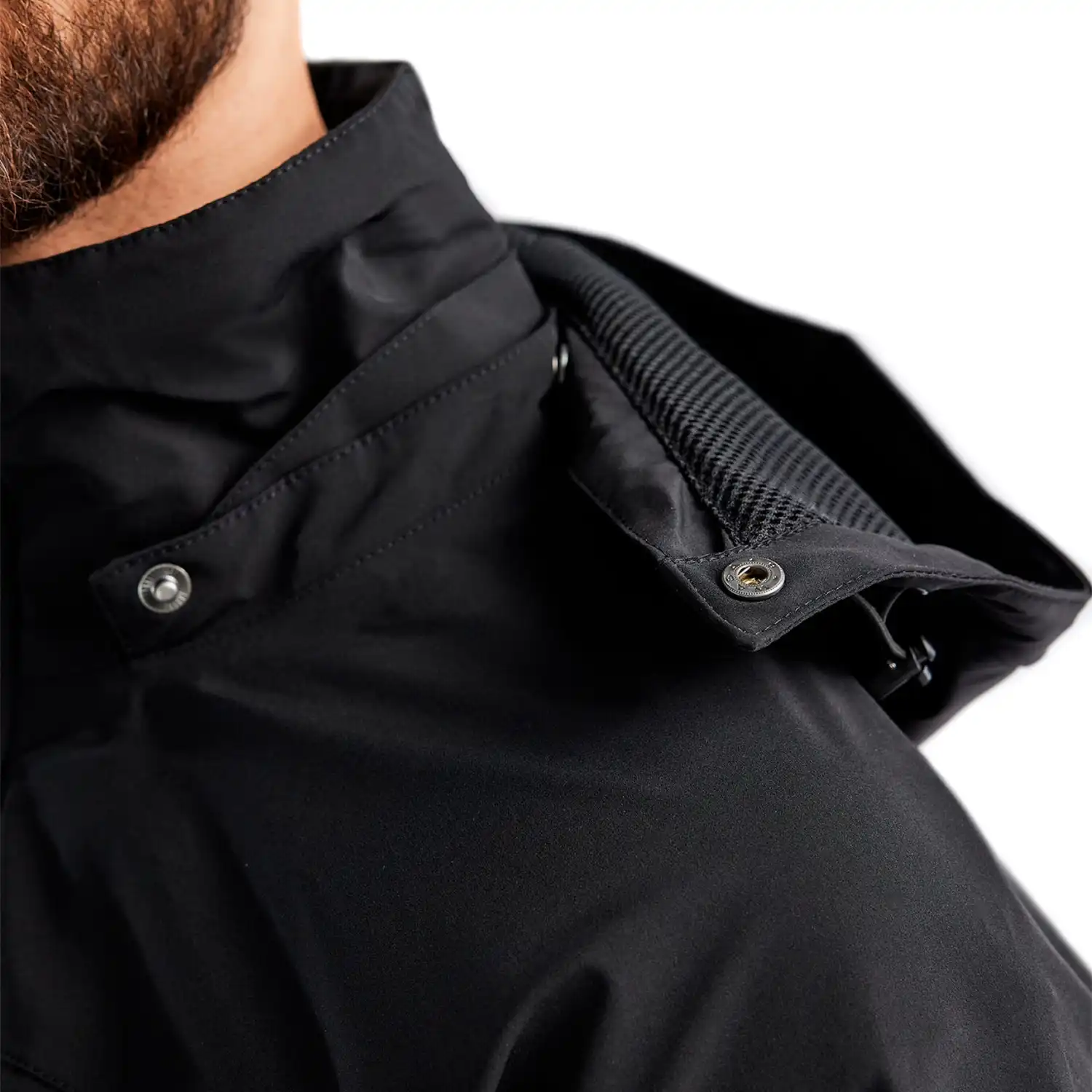 Stretch Winterjacke "4484" in schwarz, L - Thumbnail 6