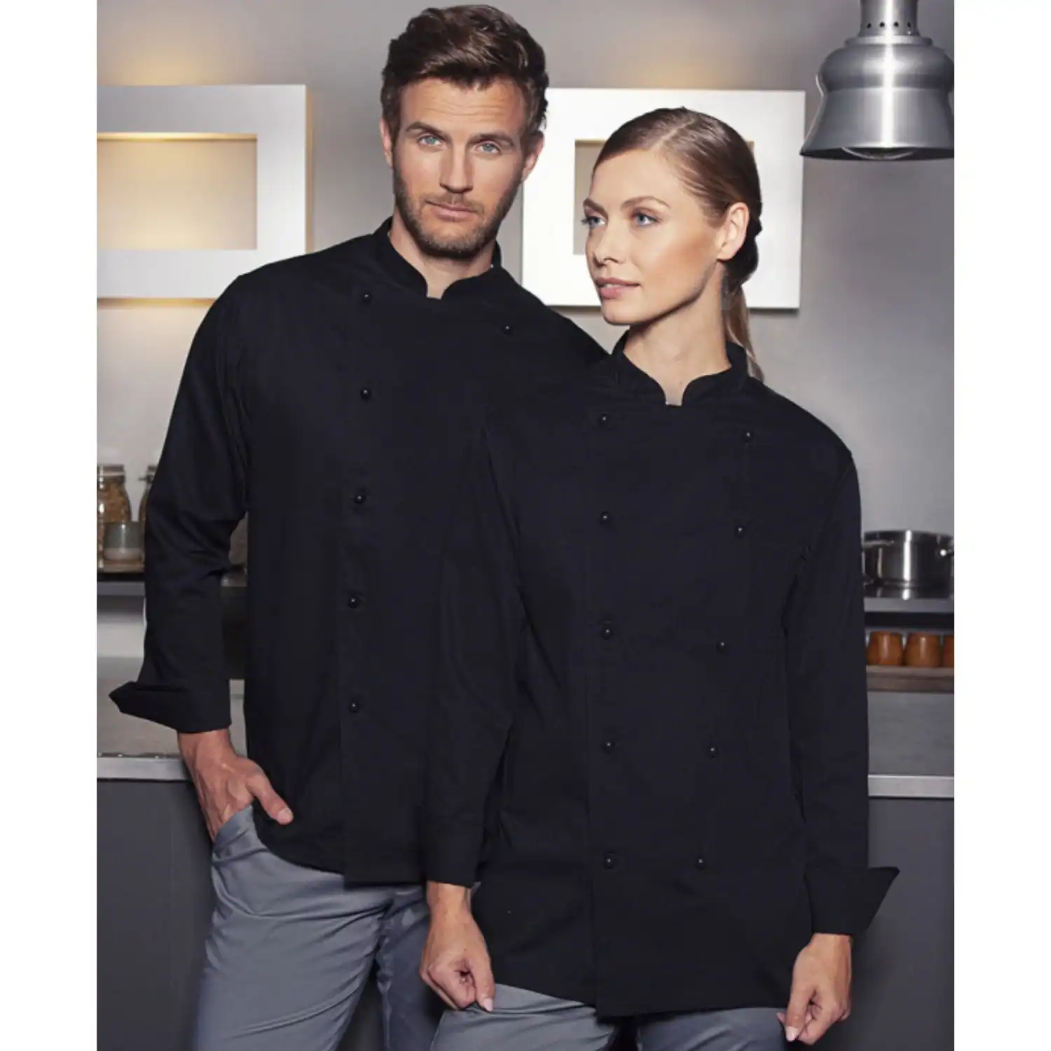 Kochjacke Basic "BJM 1" in XXL - Thumbnail 7