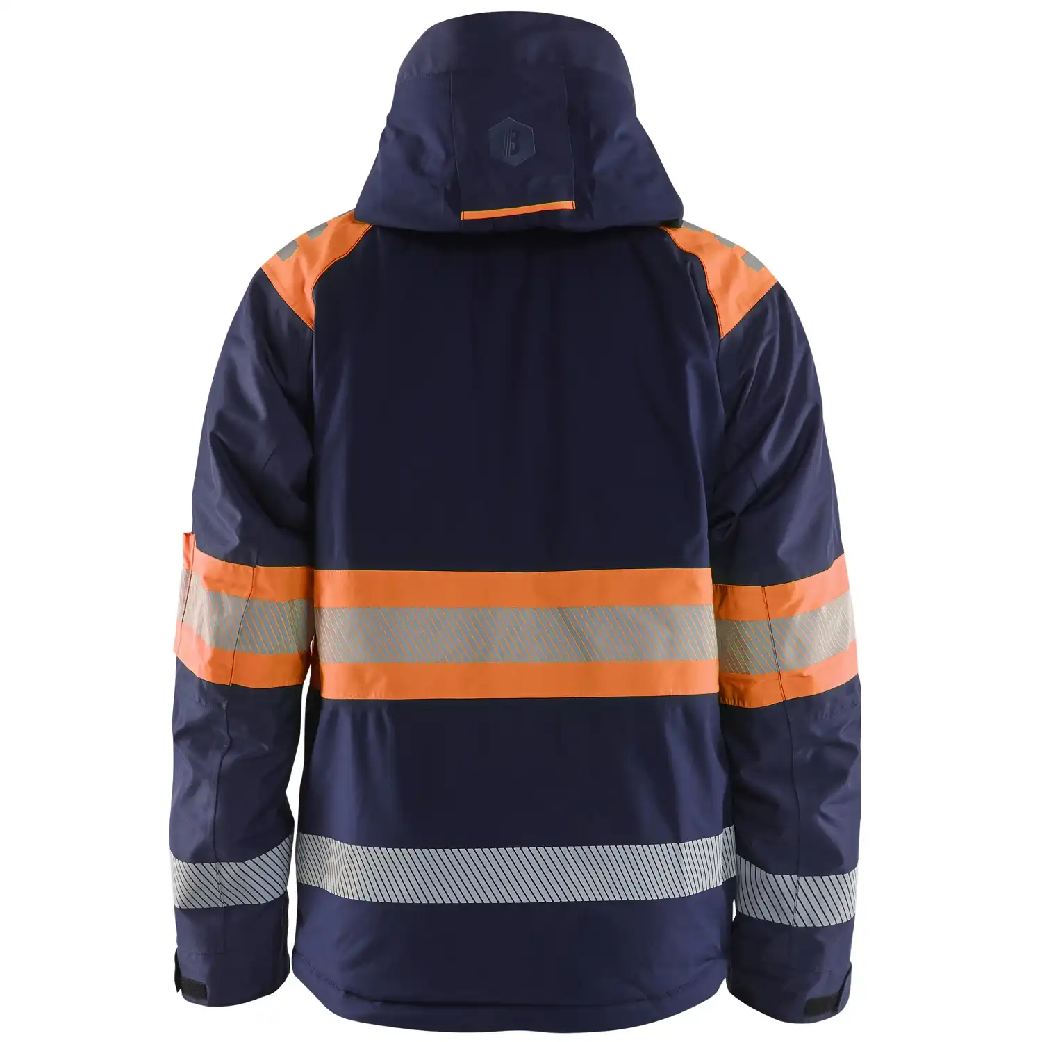 Warnschutz Winterjacke Kl. 1 "4480" in marine/orange, 3XL - Thumbnail 2